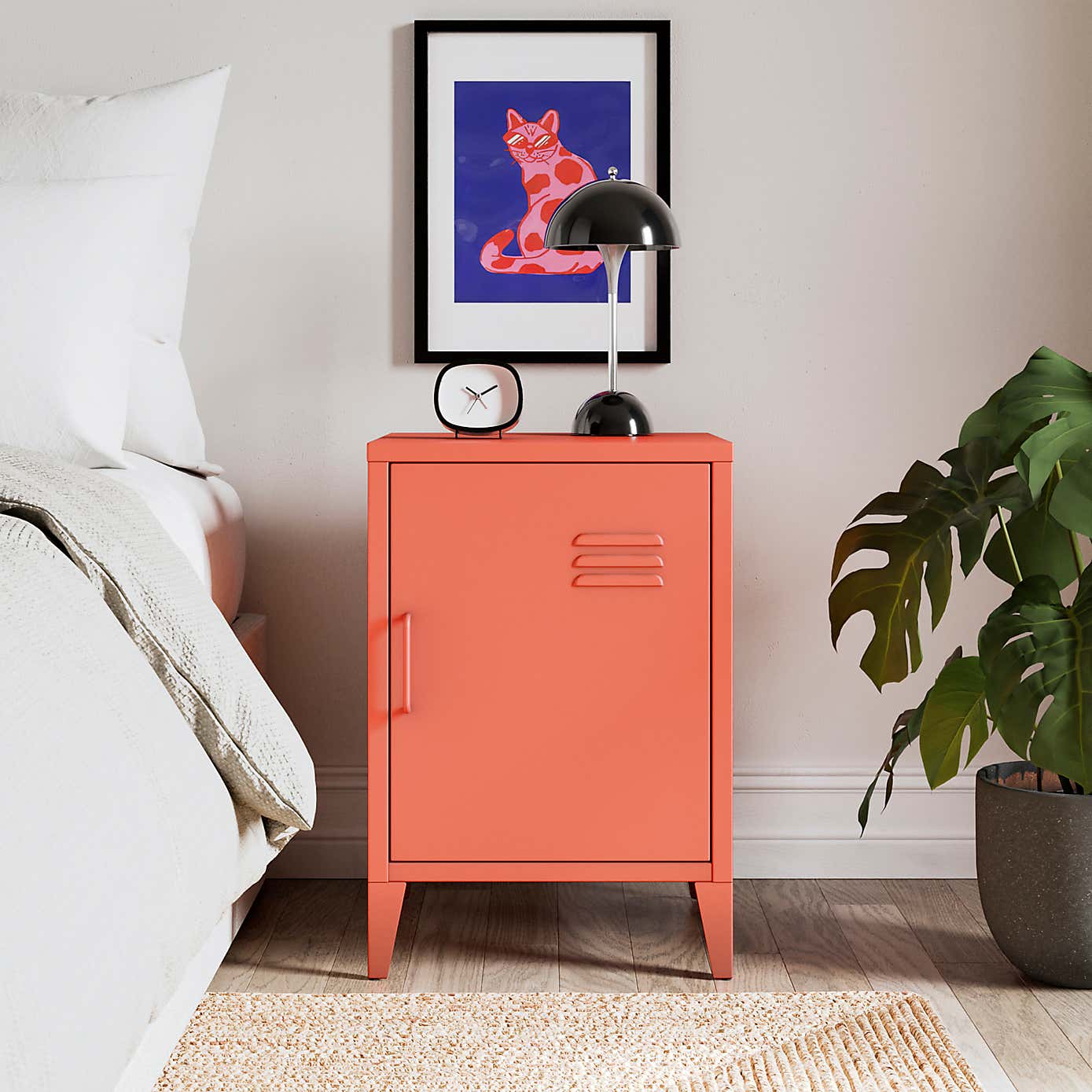 Helga Metal Bedside Table