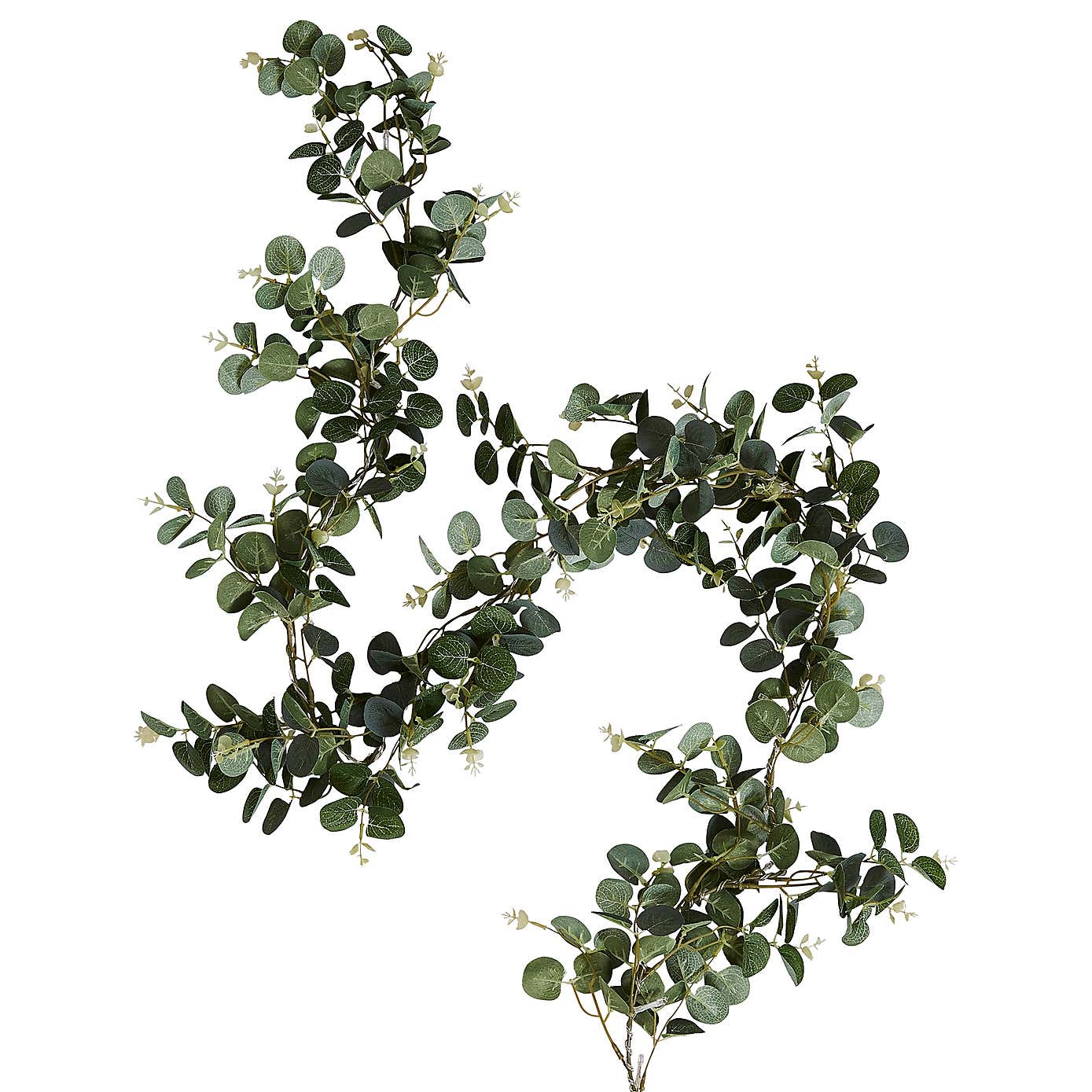 Artificial Eucalyptus 15 LED Lit Garland
