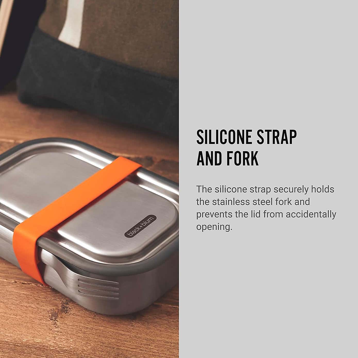 Black and Blum Stainless Steel Lunch Box