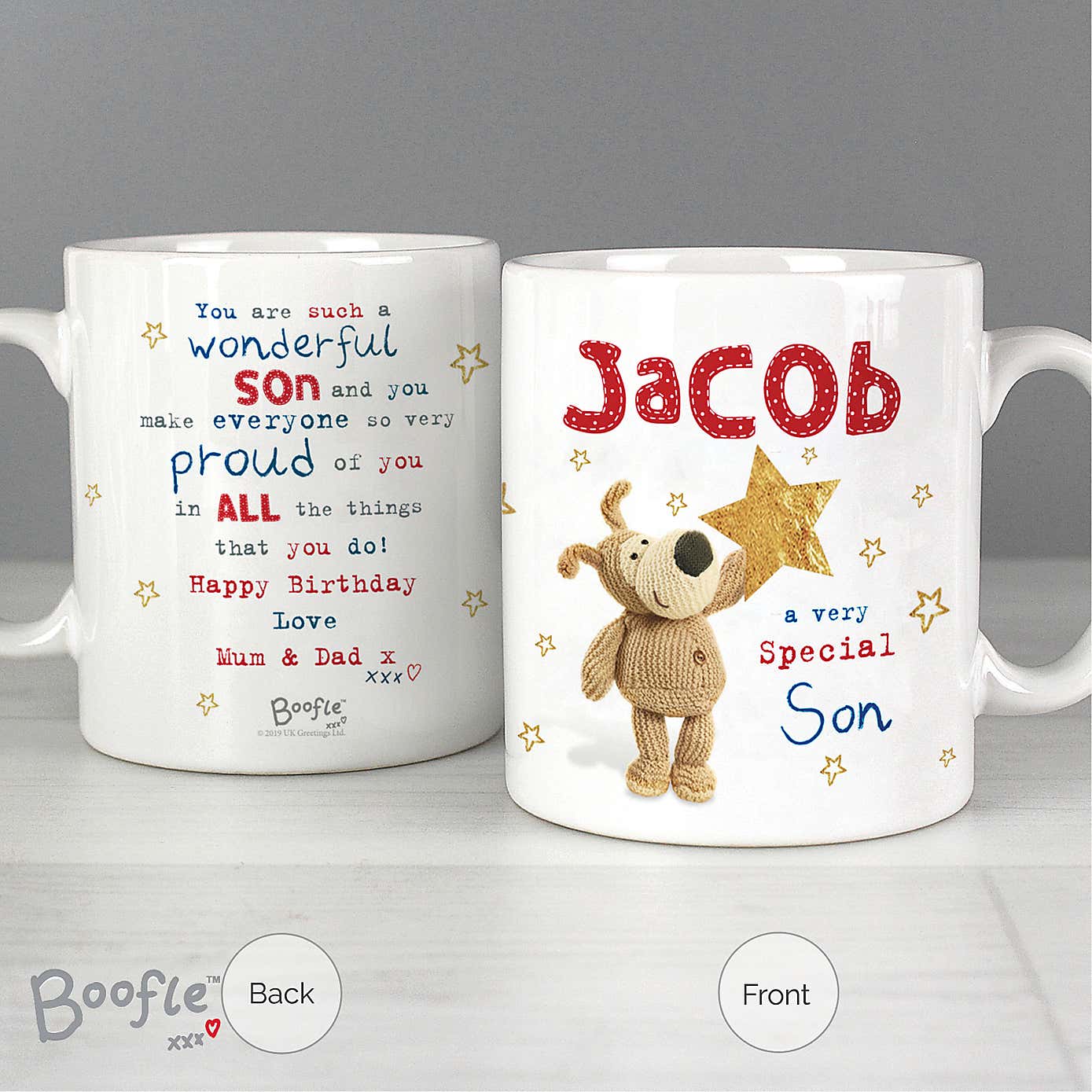Personalised Boofle Very Special Star Mug