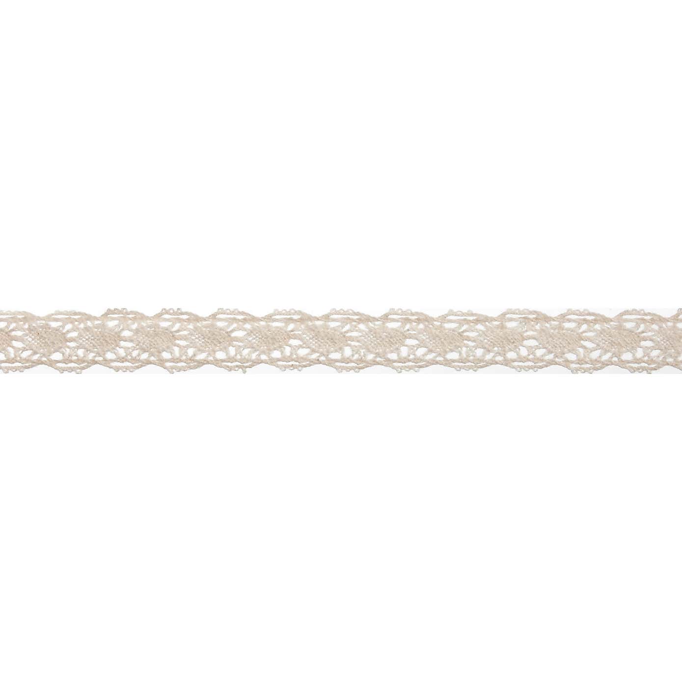 Bowtique Cream Scalloped Lace Ribbon