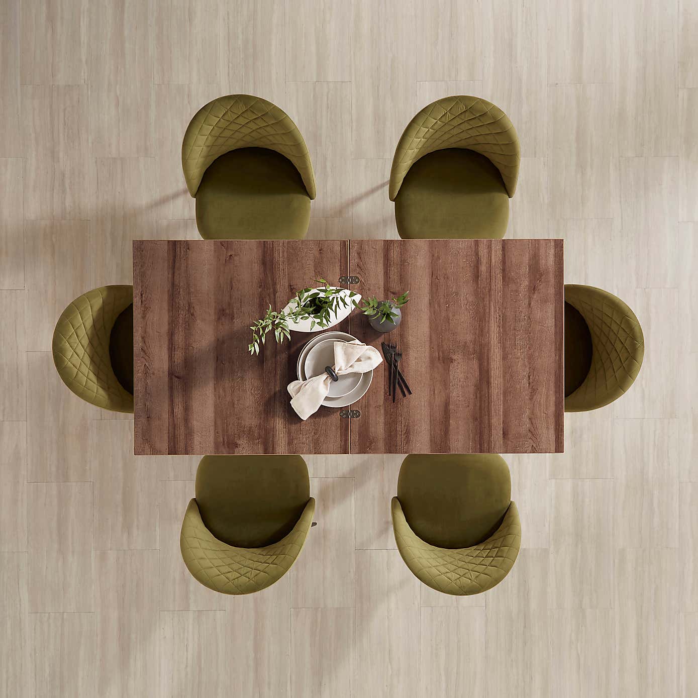 Fulton Oak Effect Flip Top Dining Table