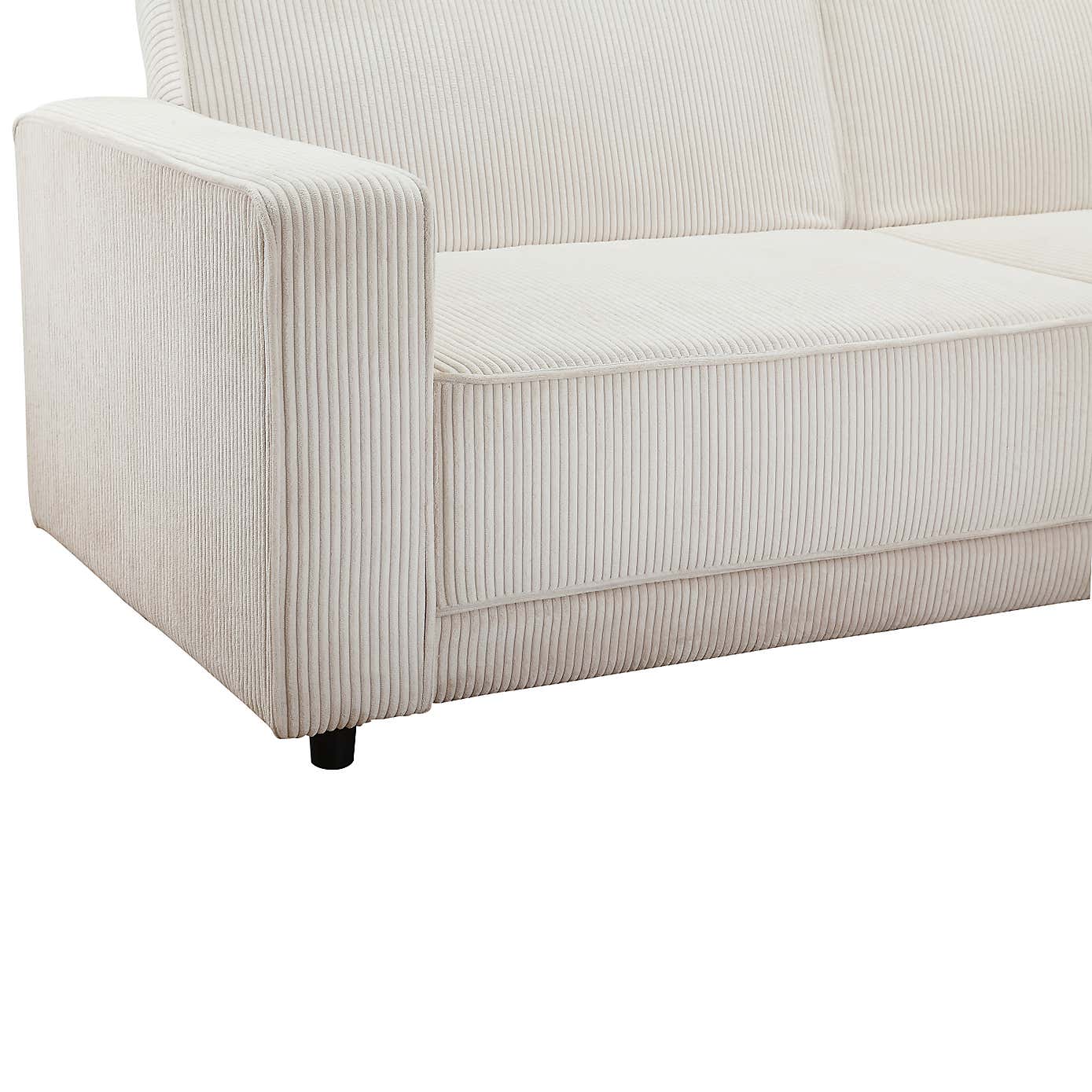 Allie Corduroy 3 Seater Sofa Bed