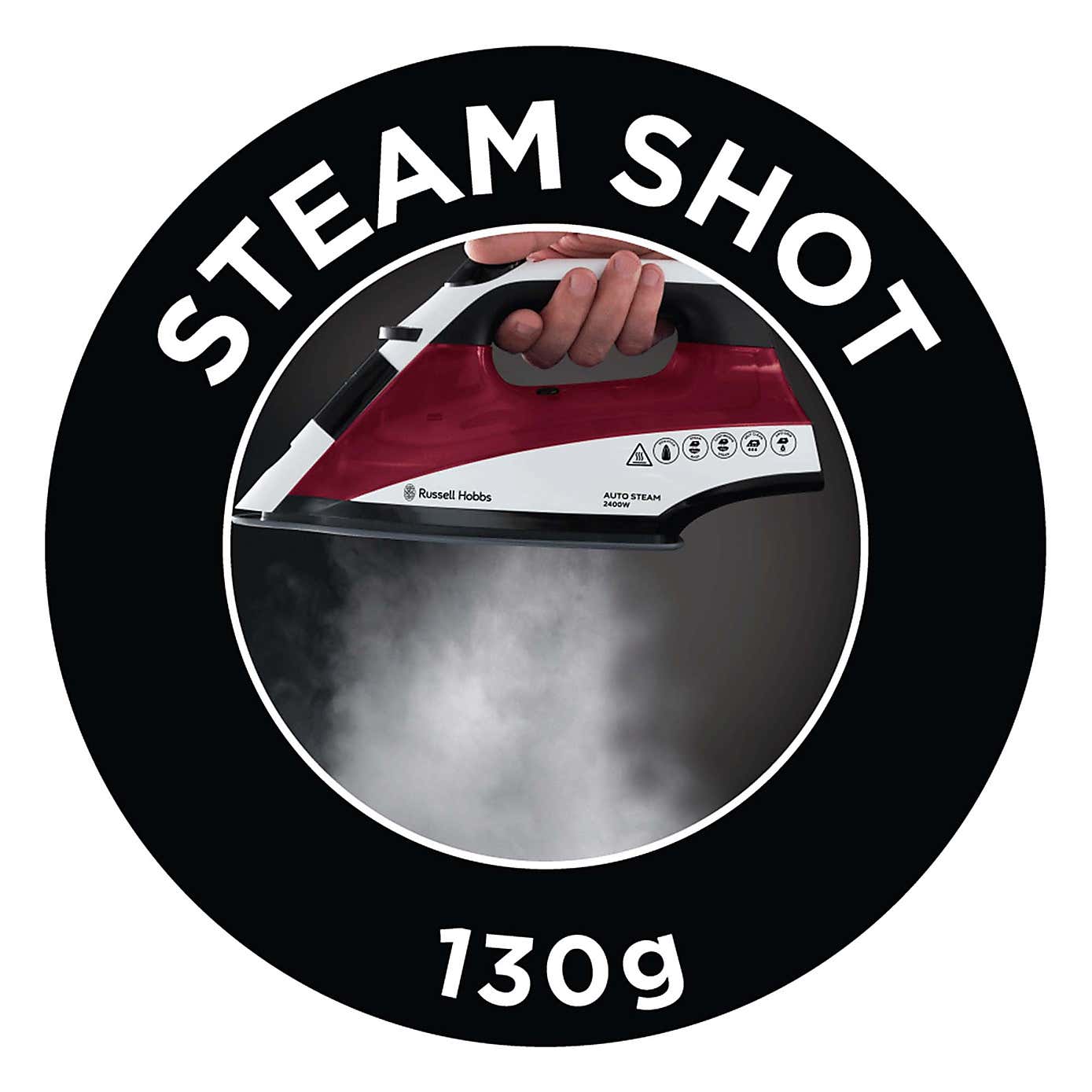 Russell Hobbs Autosteam 2400W Non Stick Iron