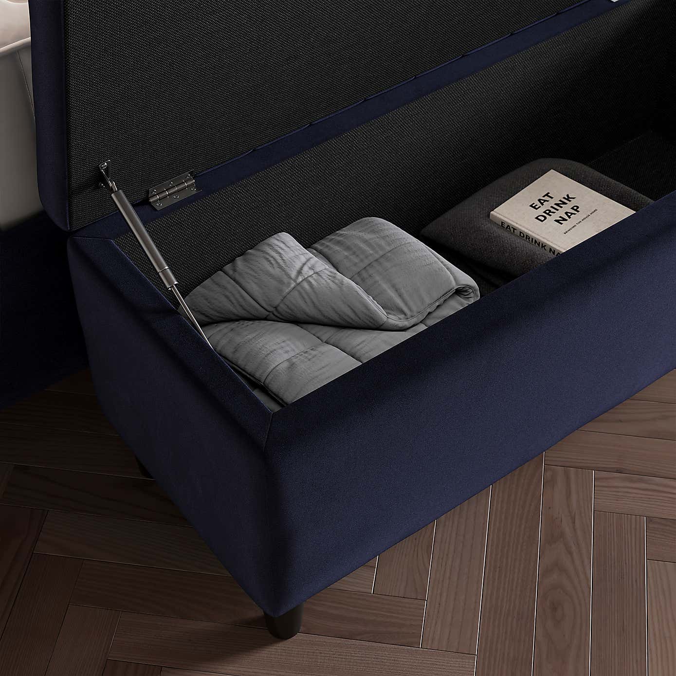 Alara Velvet Ottoman Box