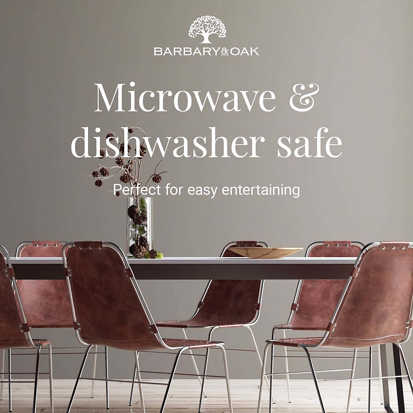 Barbary & Oak Cascade Stoneware 16 Piece Dinner Set