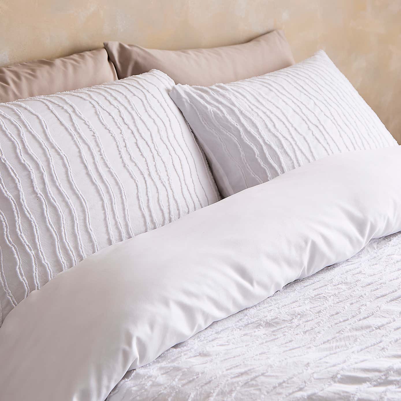 Alton Tufted Stripe Quilt Cover Set