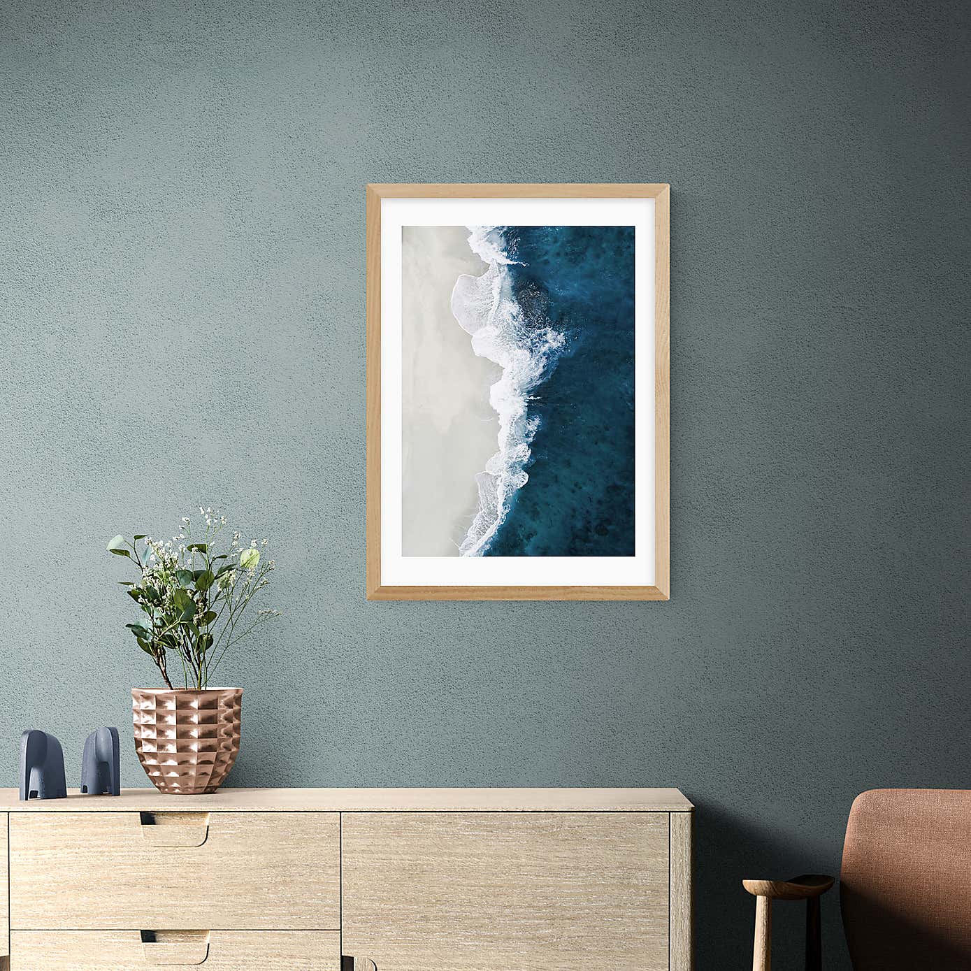 East End Prints Ocean Aerial Print