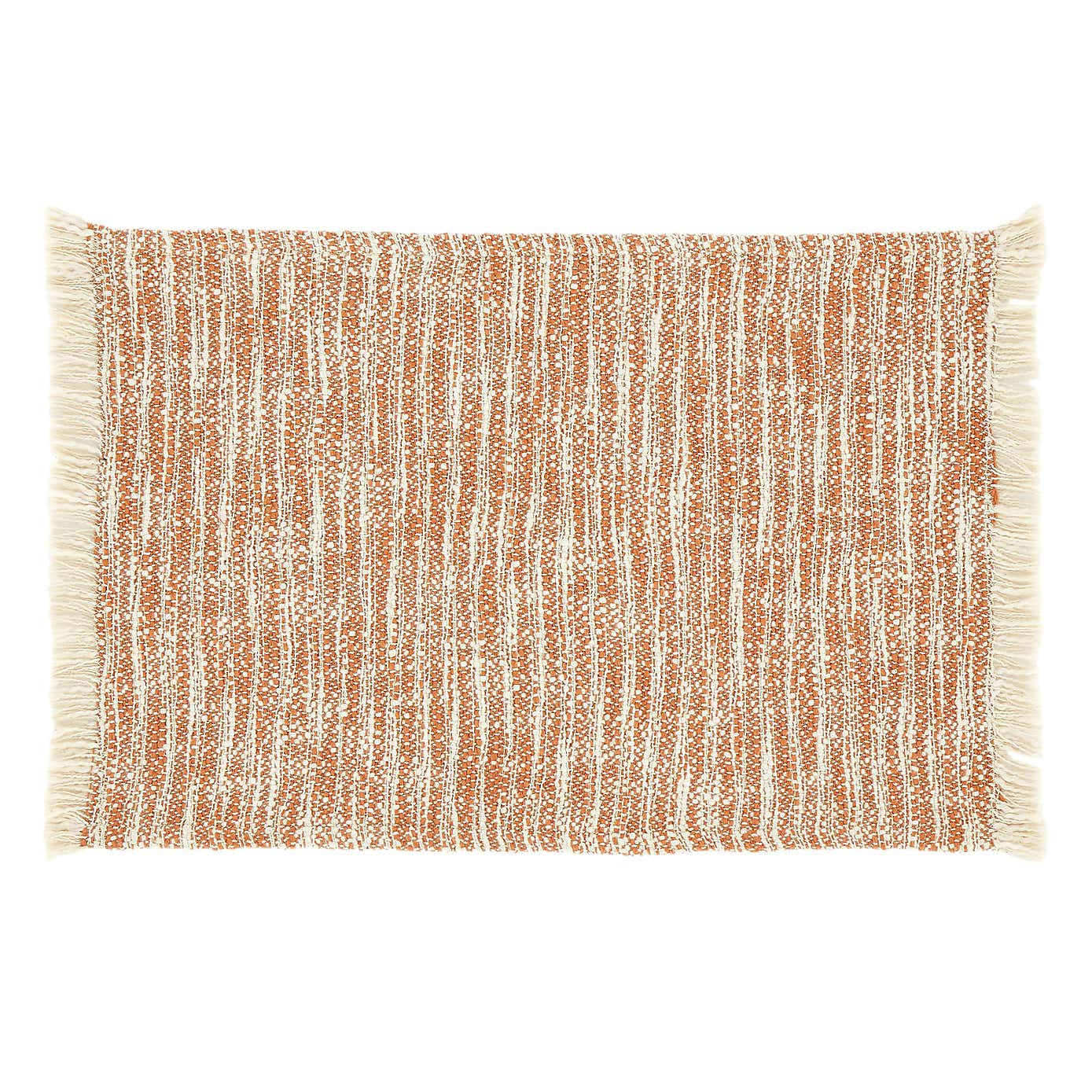 Pineapple Elephant Set of 2 Textured Frayed Placemats