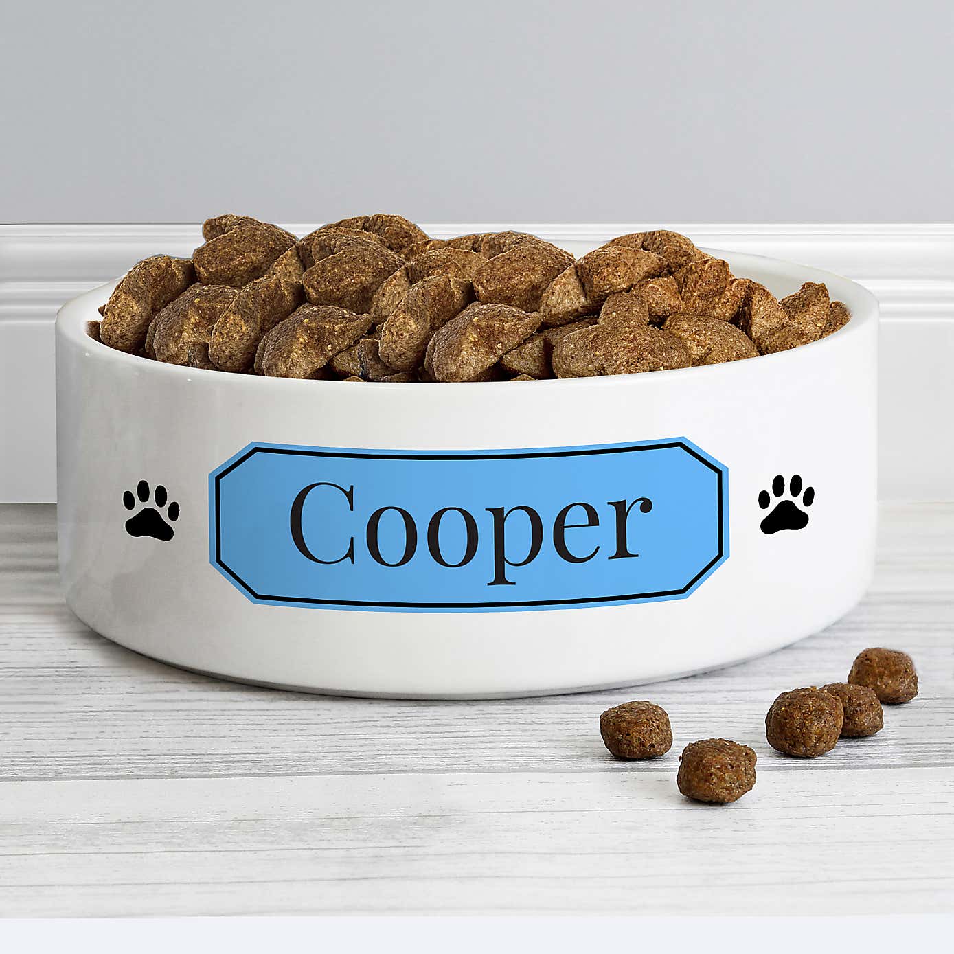 Personalised Plaque Ceramic Pet Bowl