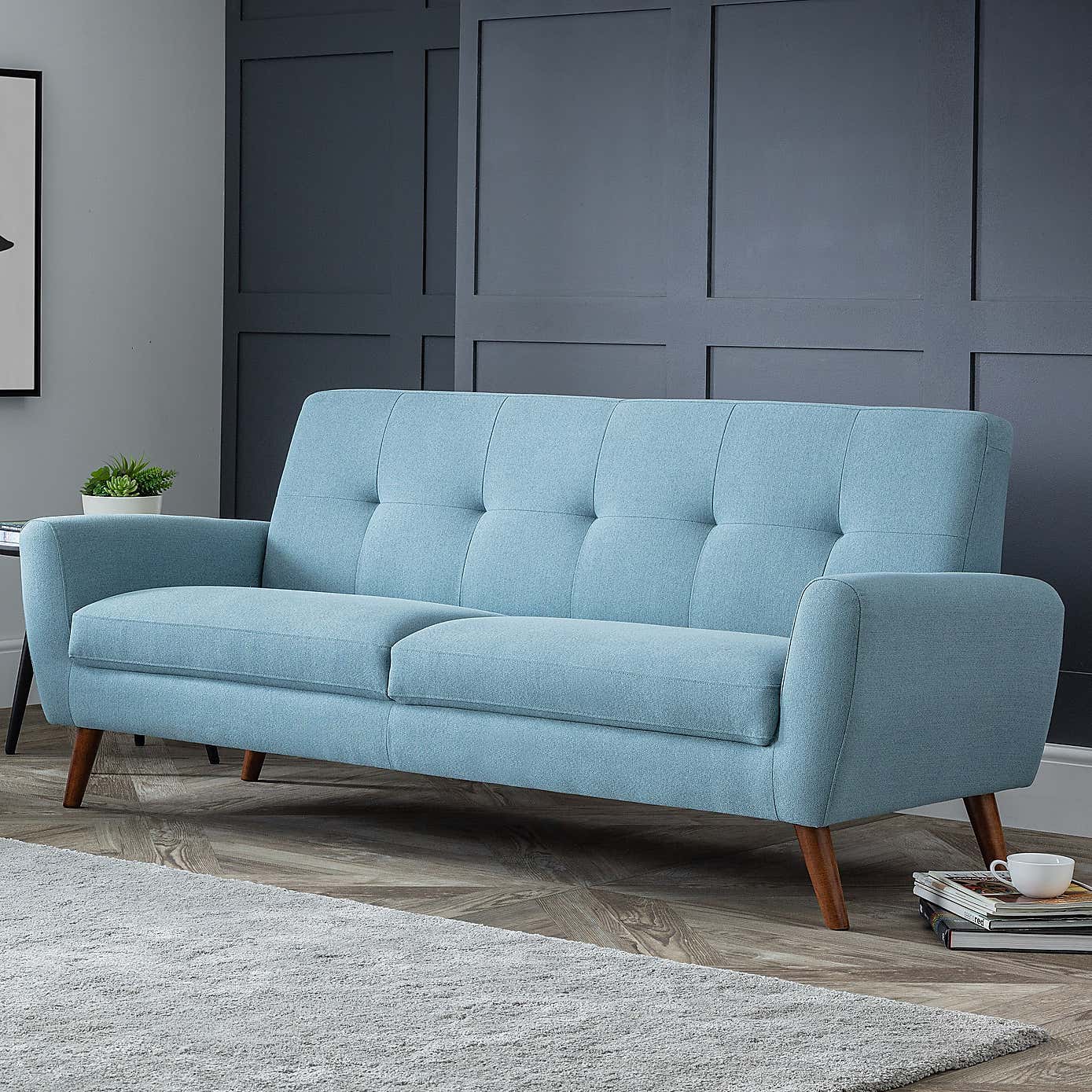 Monza Linen Compact 3 Seater Sofa