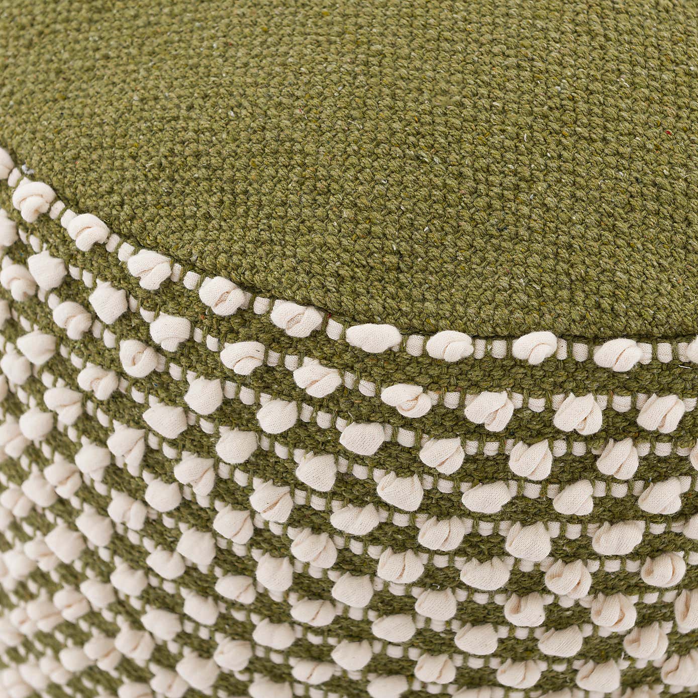 Jersey Bobble Round Pouffe