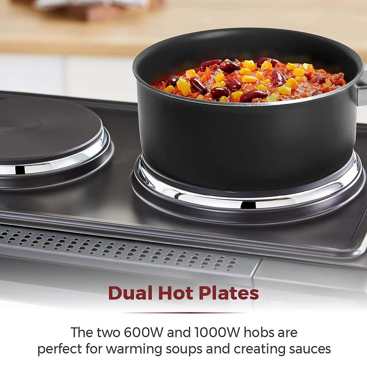 Tower 32L Black Mini Oven with Hot Plates