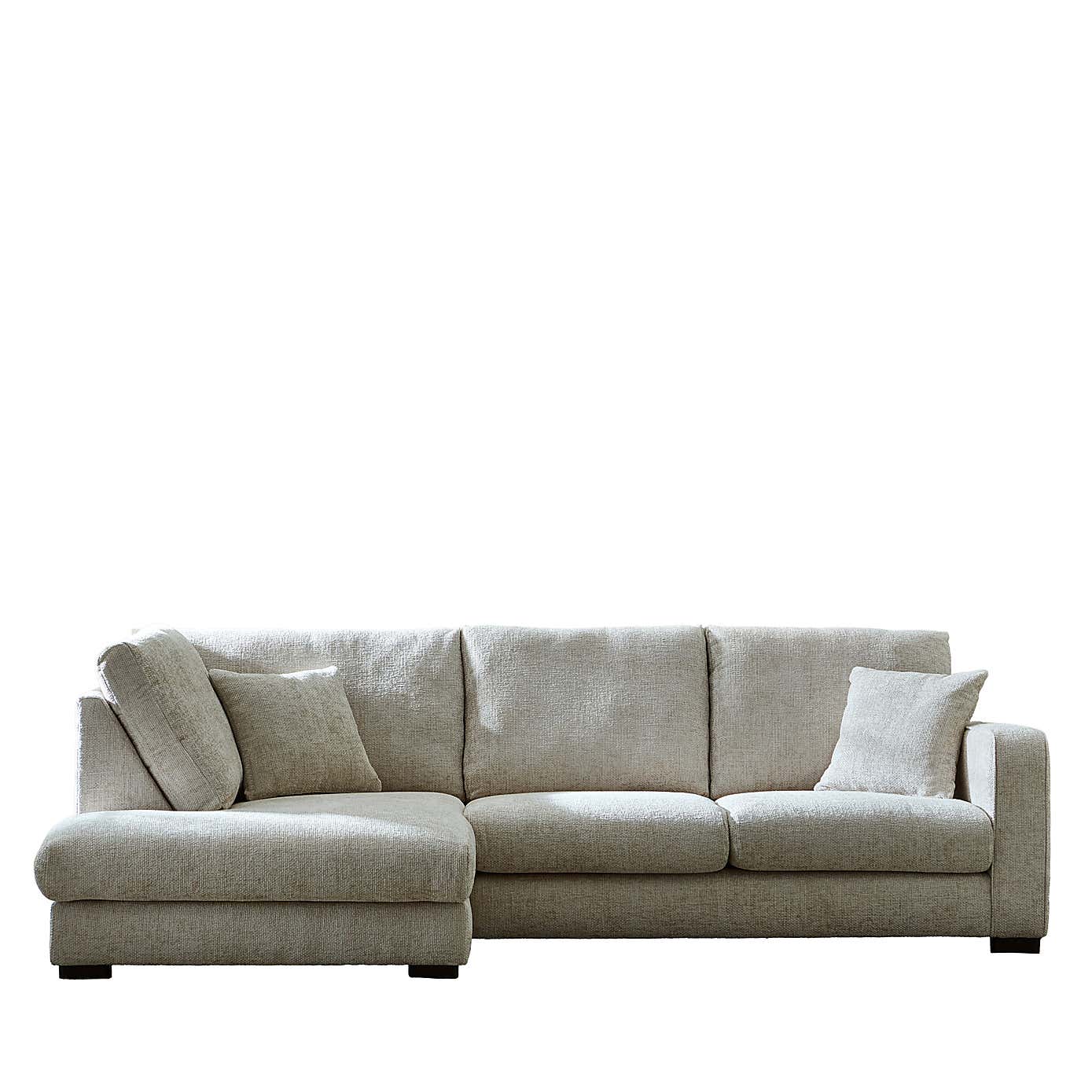 Carson Chunky Chenille Right Hand Corner Sofa