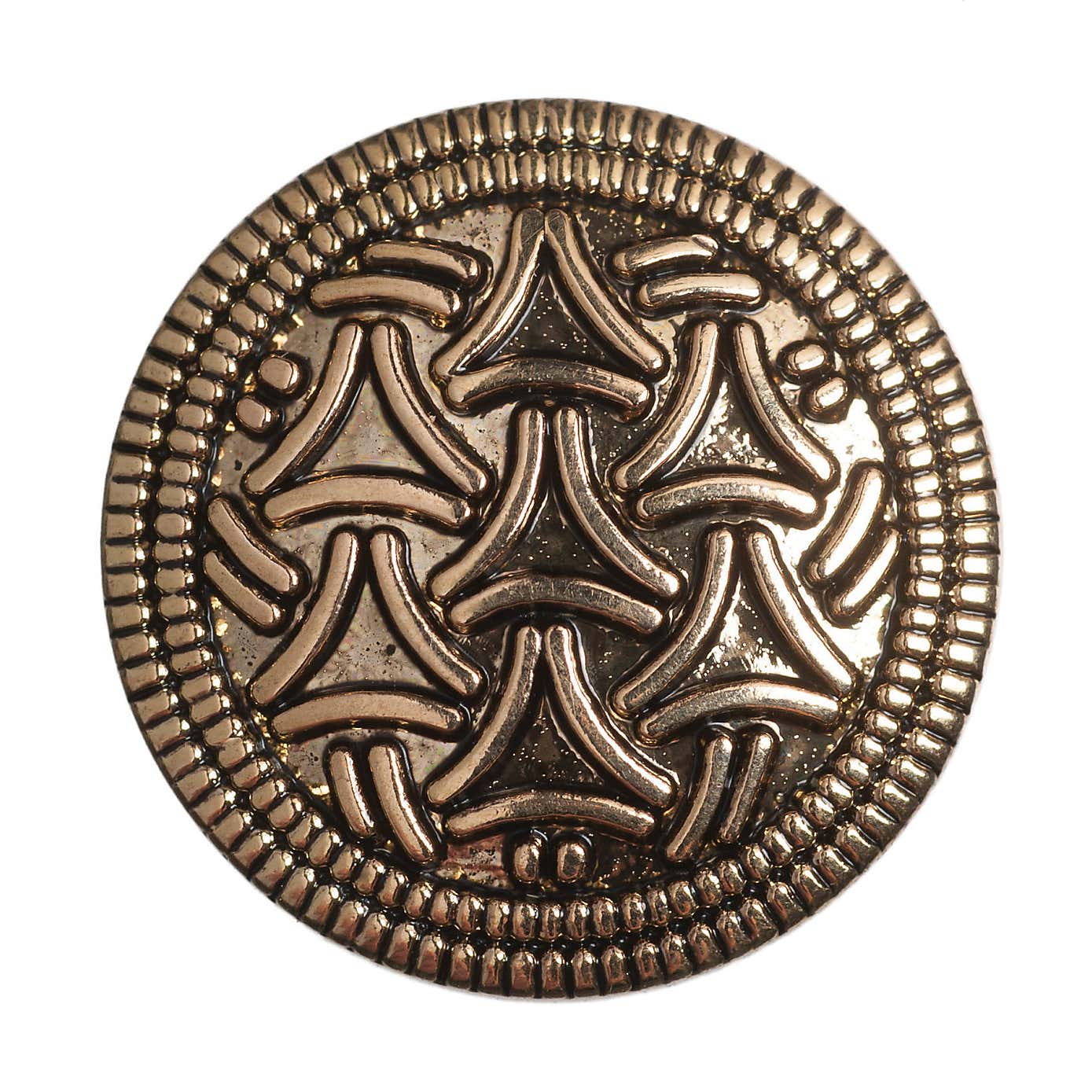 Pack of Five Gold-Look Metal Buttons