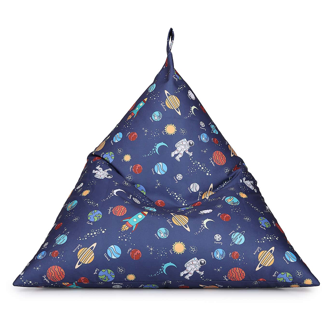 Kaikoo Kids Space Print Triangle Beanbag