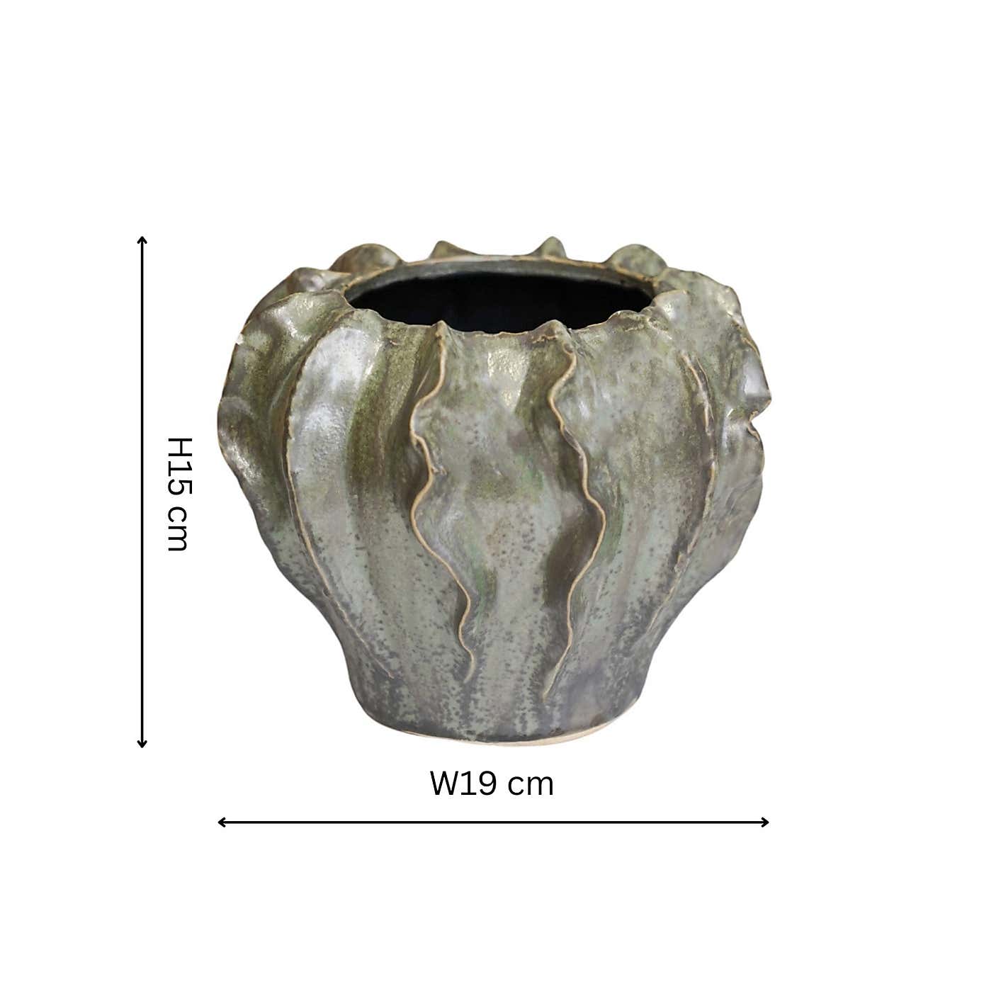 Scarlet Coral Reef Ceramic Vase