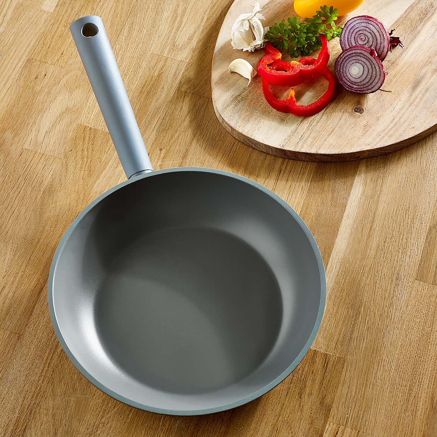 Cast Aluminium Frying Pan 24cm Grey