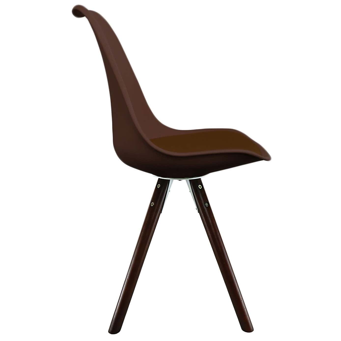 Fusion Living Soho Plastic Dining Chair with Pyramid Legs