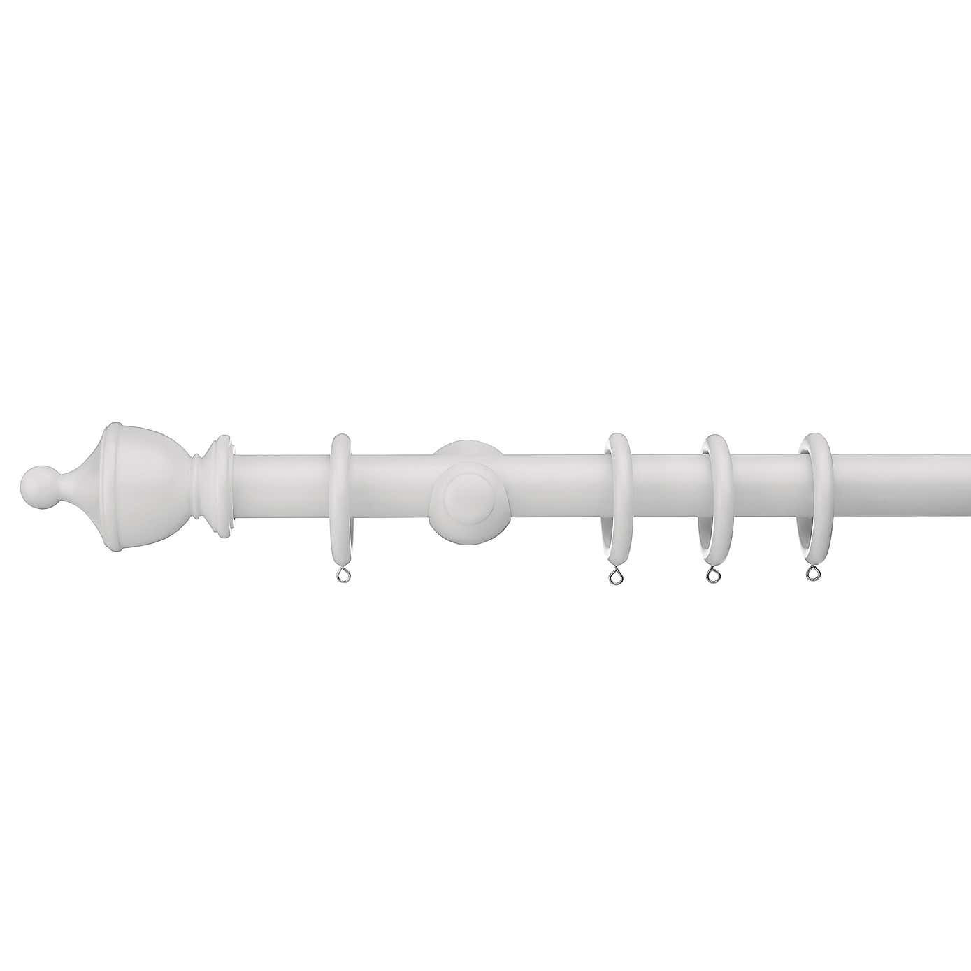 Sherwood Urn Finial Wooden Curtain Pole