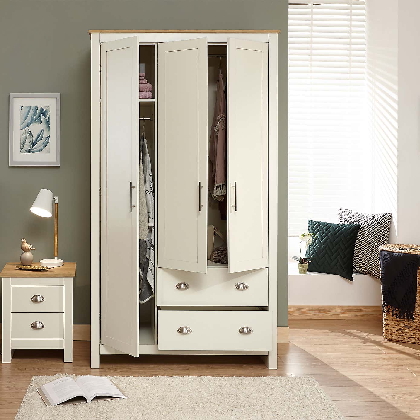 Lancaster Triple Wardrobe