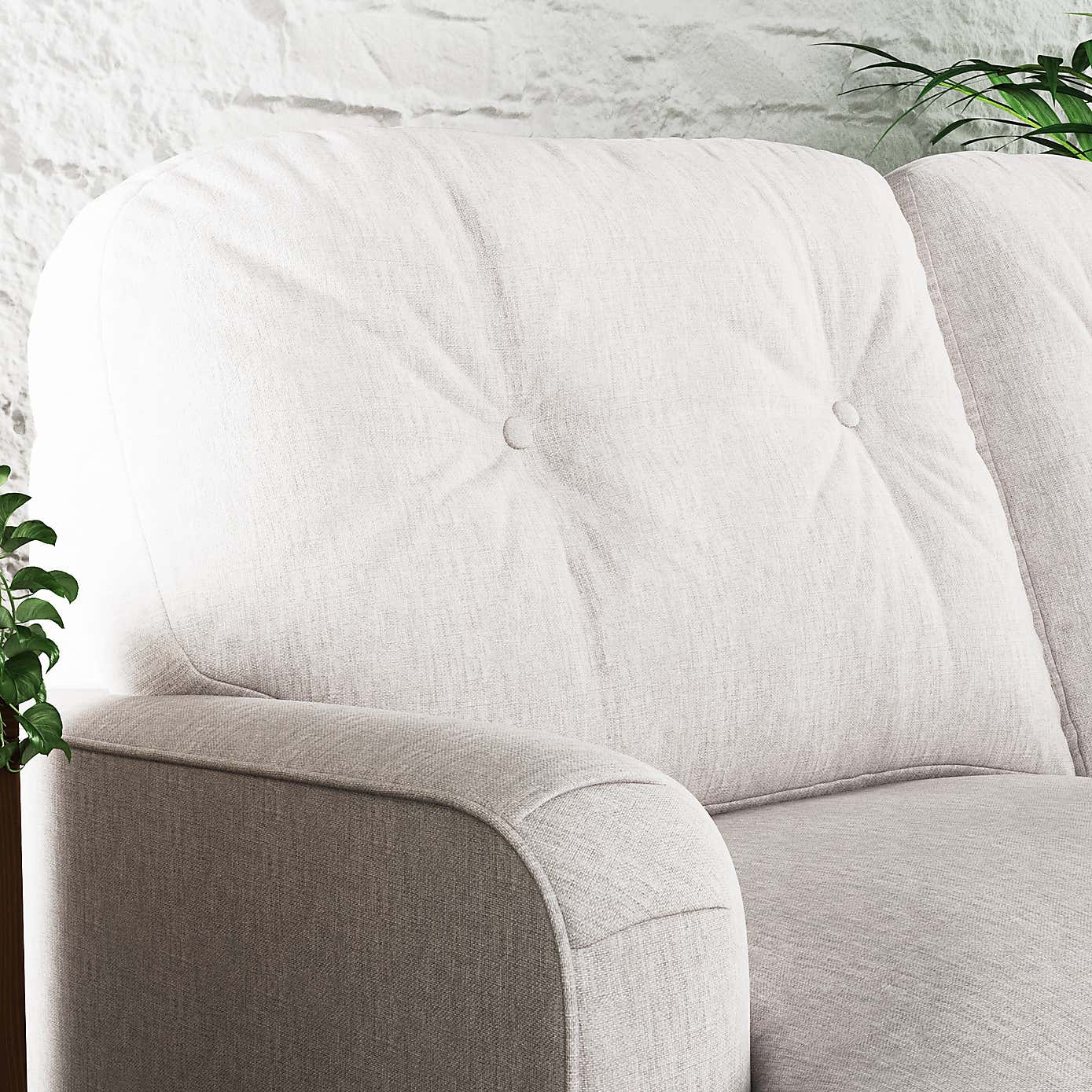 Martha Slub Faux Linen 2 Seater Double Sofa Bed