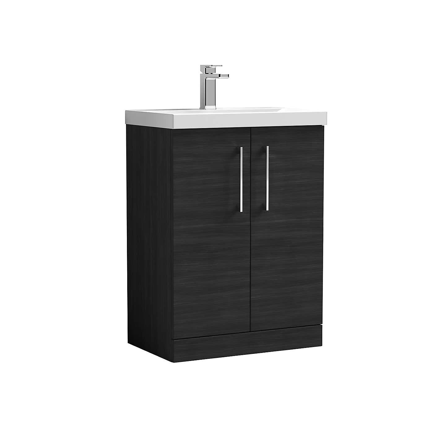 Arno Floor Standing 2 Door Vanity Unit with Basin