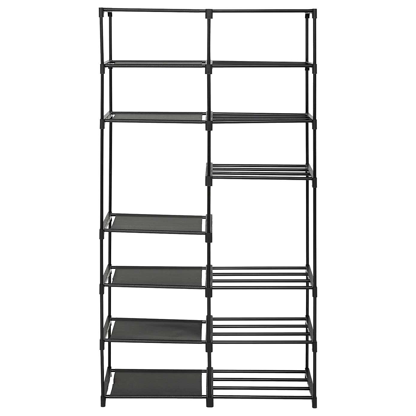 Fabric 32 Pair Shoe Storage Organiser