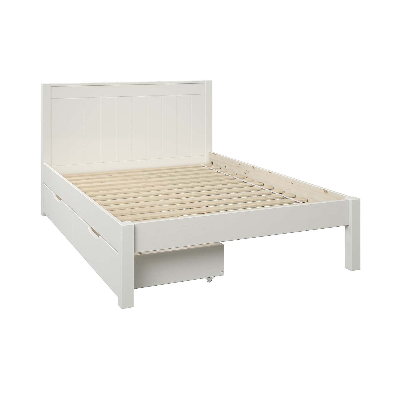 Stompa Classic Low End Bed with 2 Underbed Drawers
