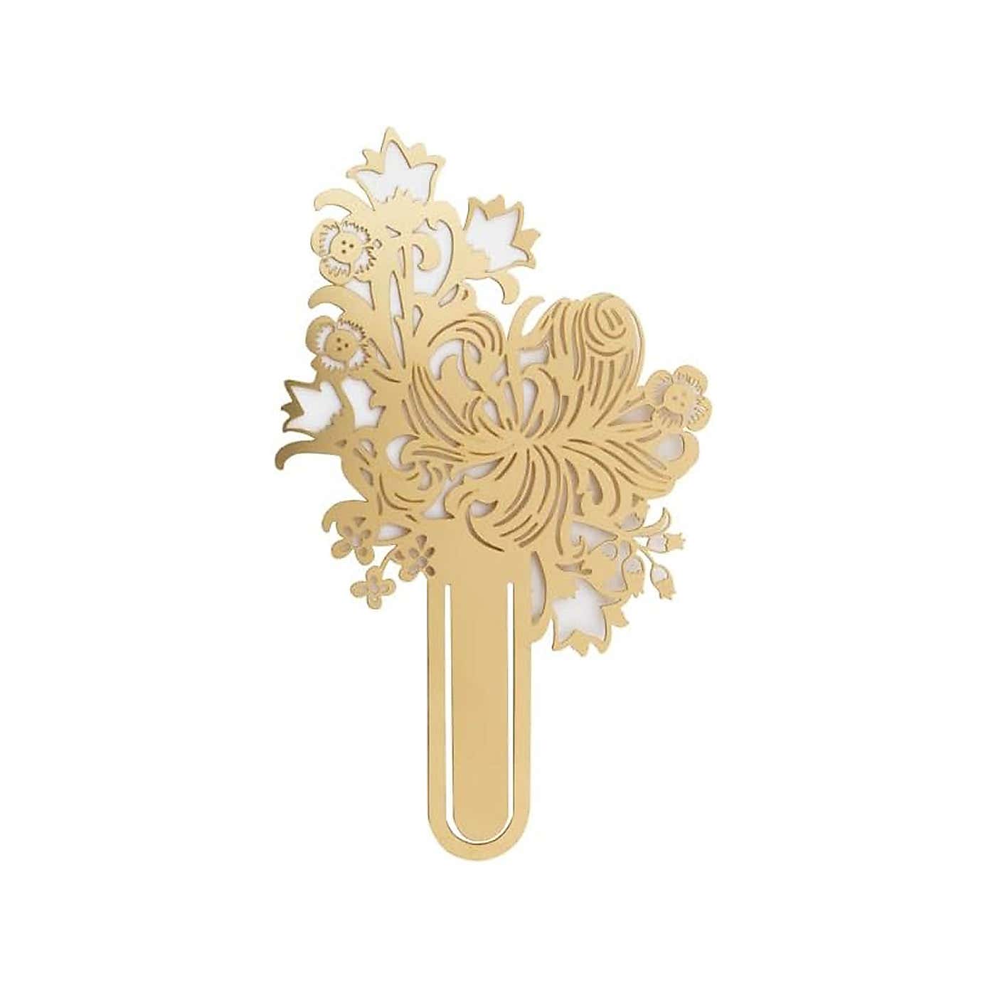 William Morris Golden Lily Metal Bookmark