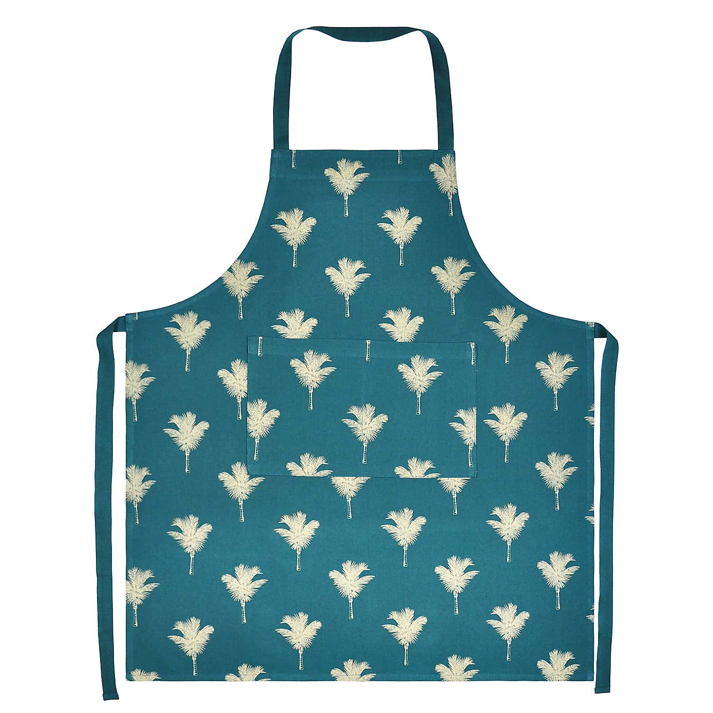 Luxe Palm Teal Apron