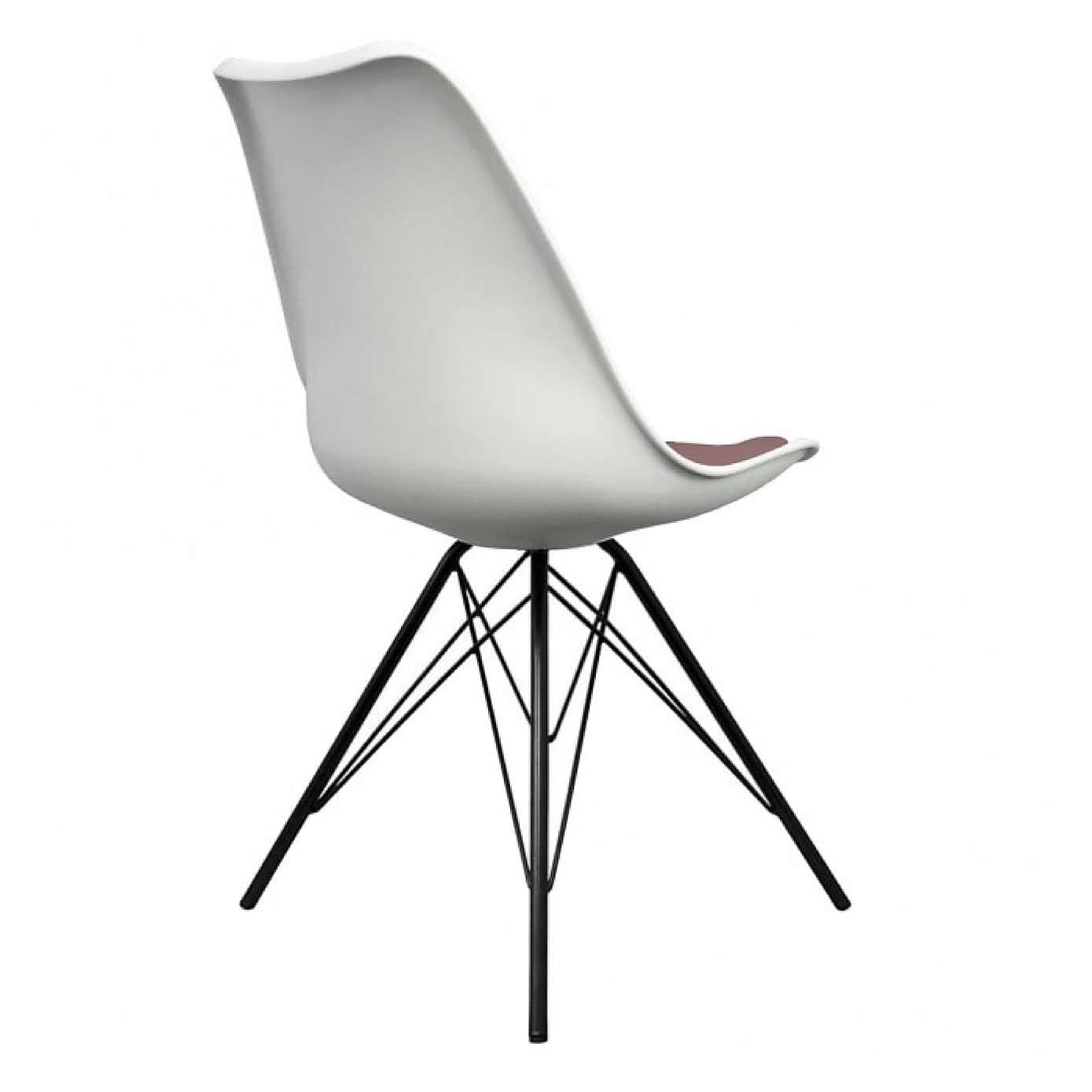 Fusion Living Soho White Plastic Dining Chair