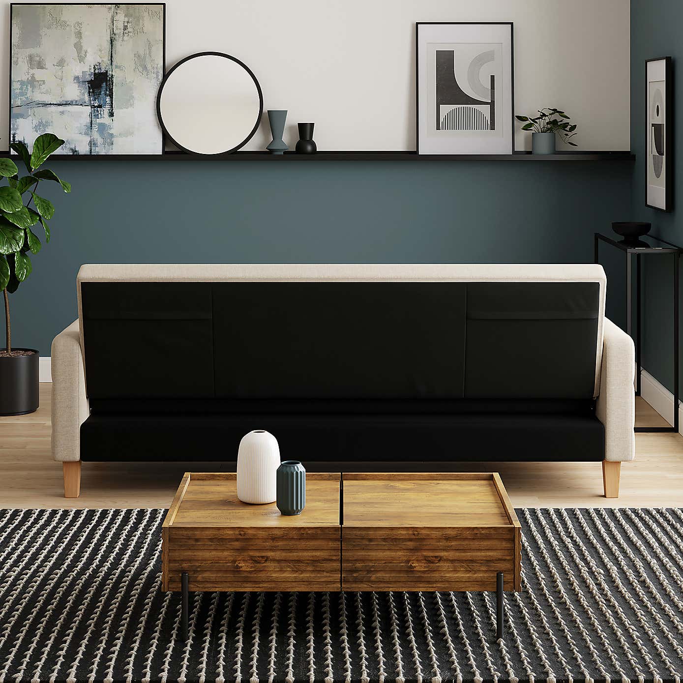 Harlow Storage Double Sofa Bed, Flatweave