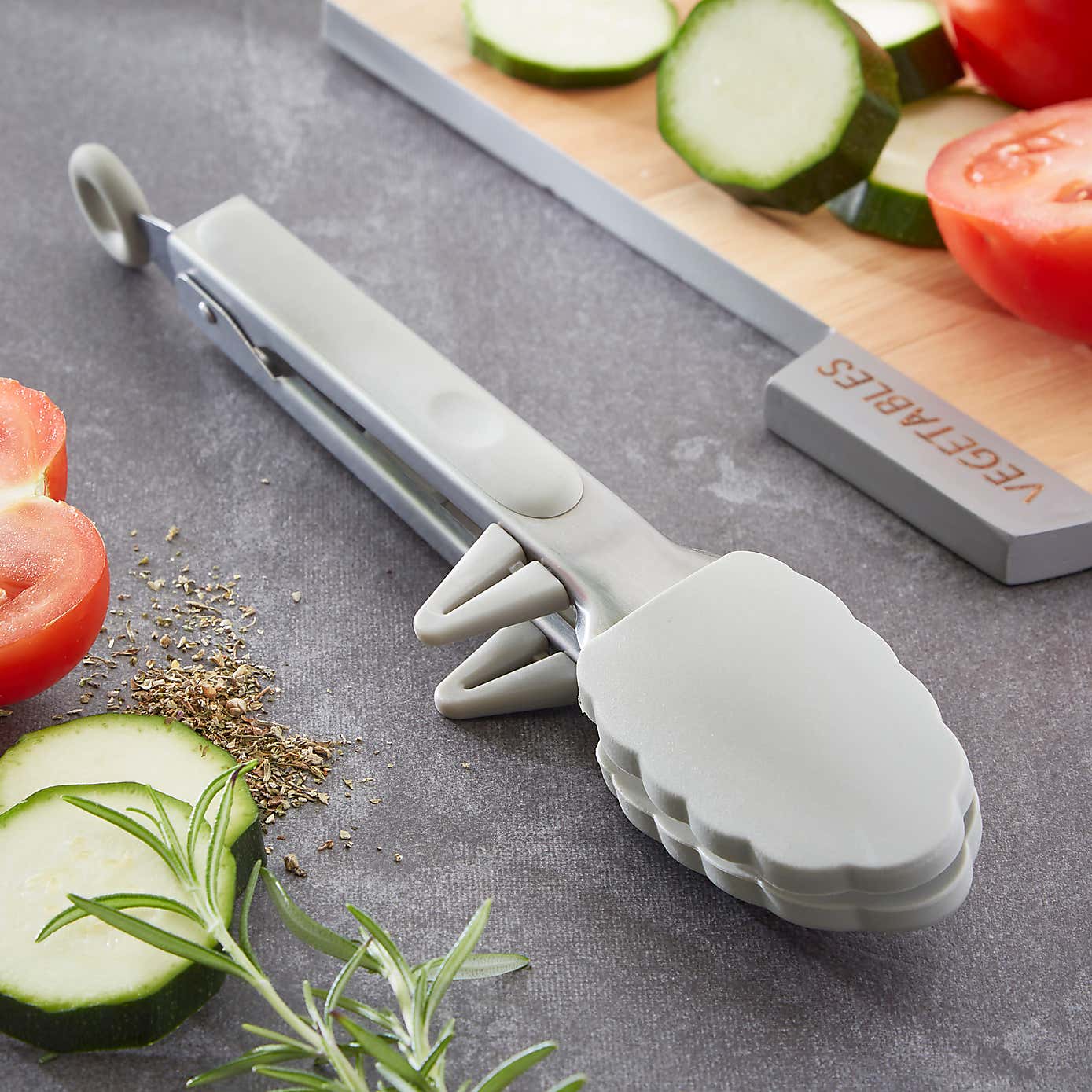 Handy Kitchen Stainless Steel Pan Rest Tongs