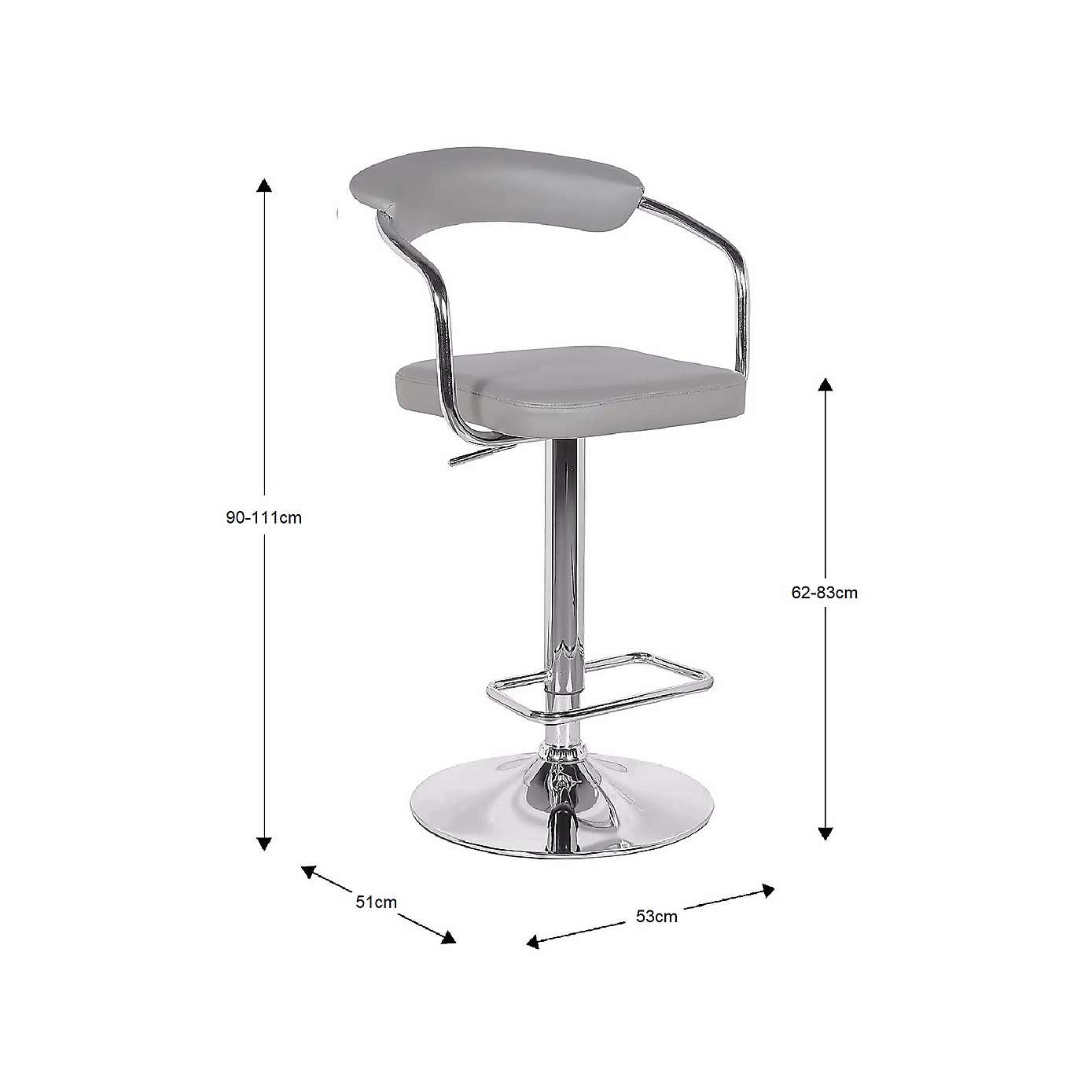 Houston PU Leather Bar Stool