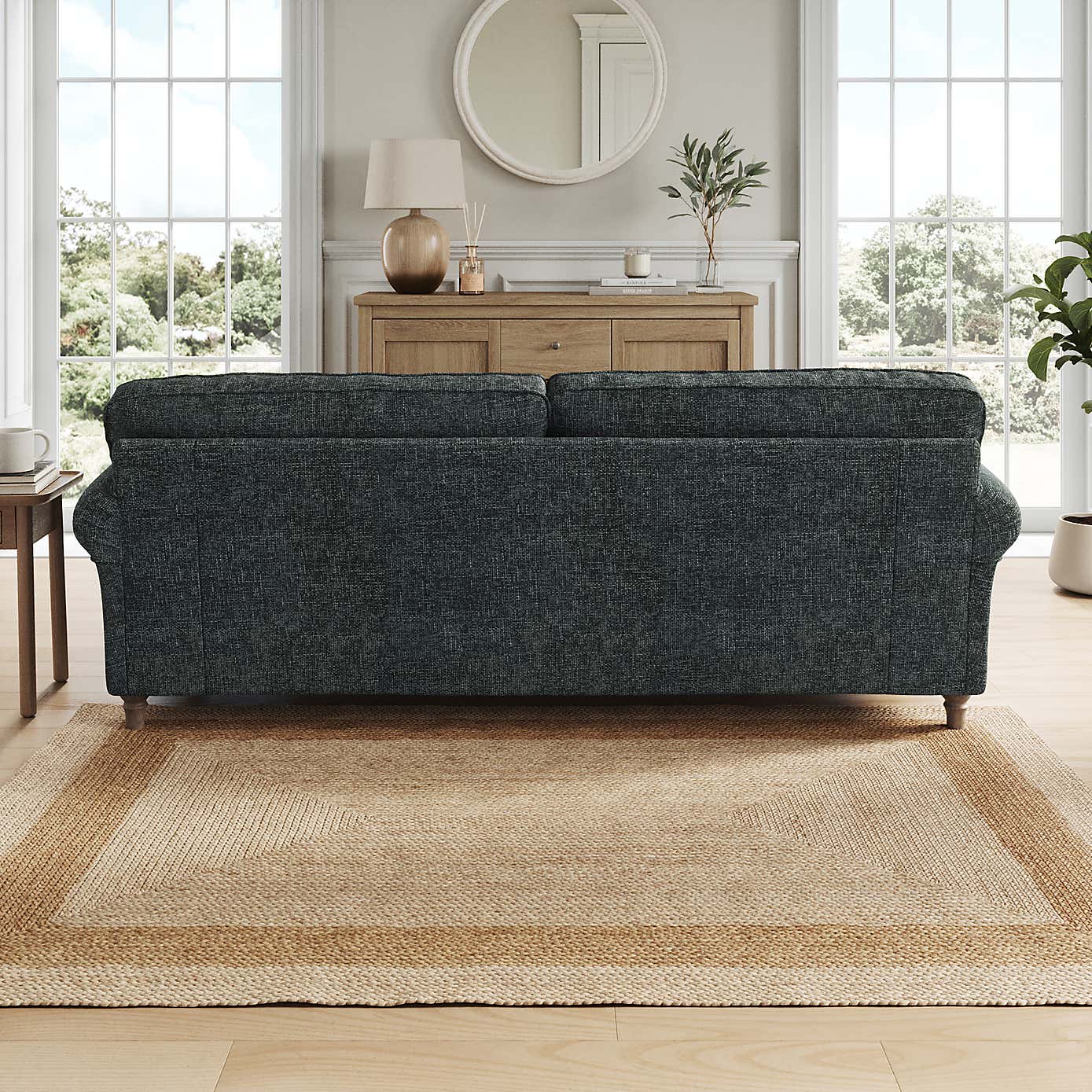 Flori 4 Seater Sofa, Chunky Chenille