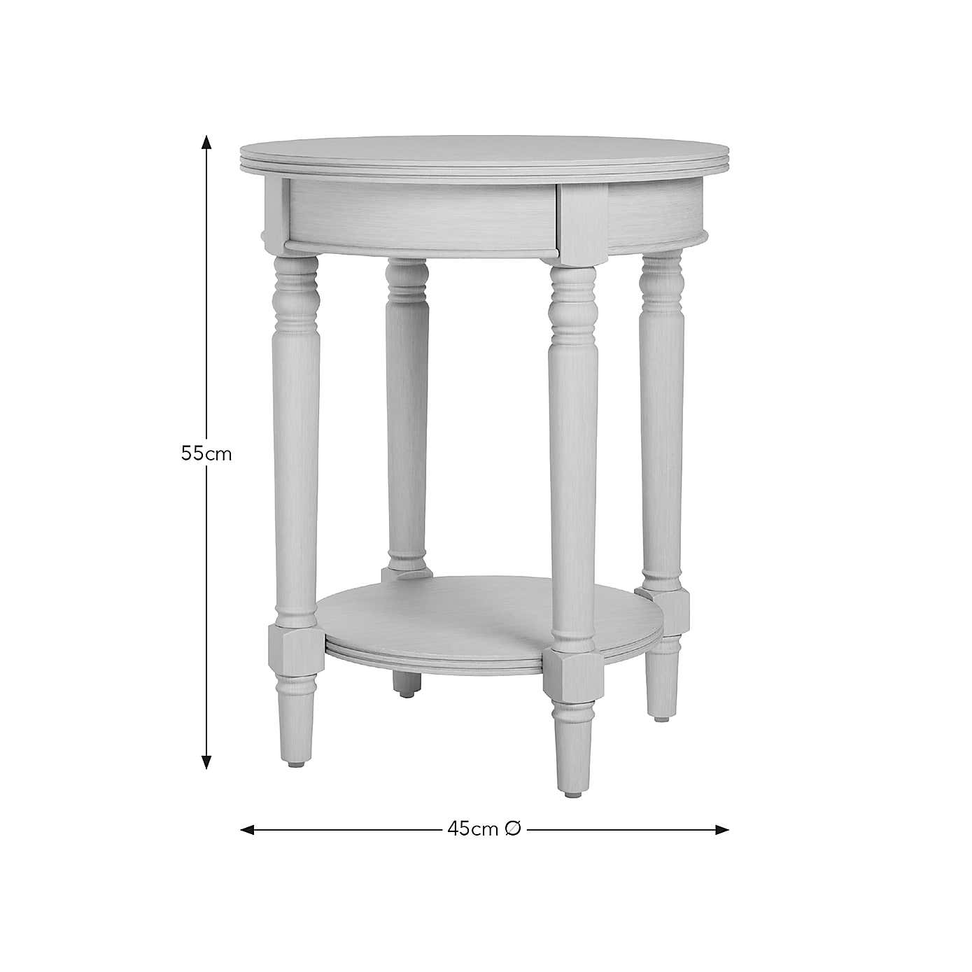 Ariella Side Table, Stone