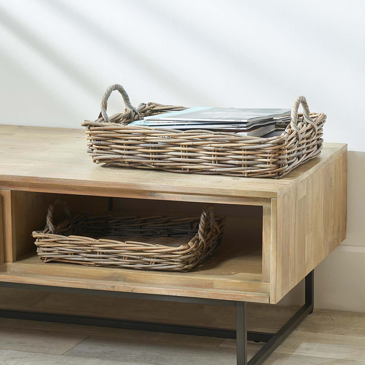 Set of 2 Kubu Basket Trays