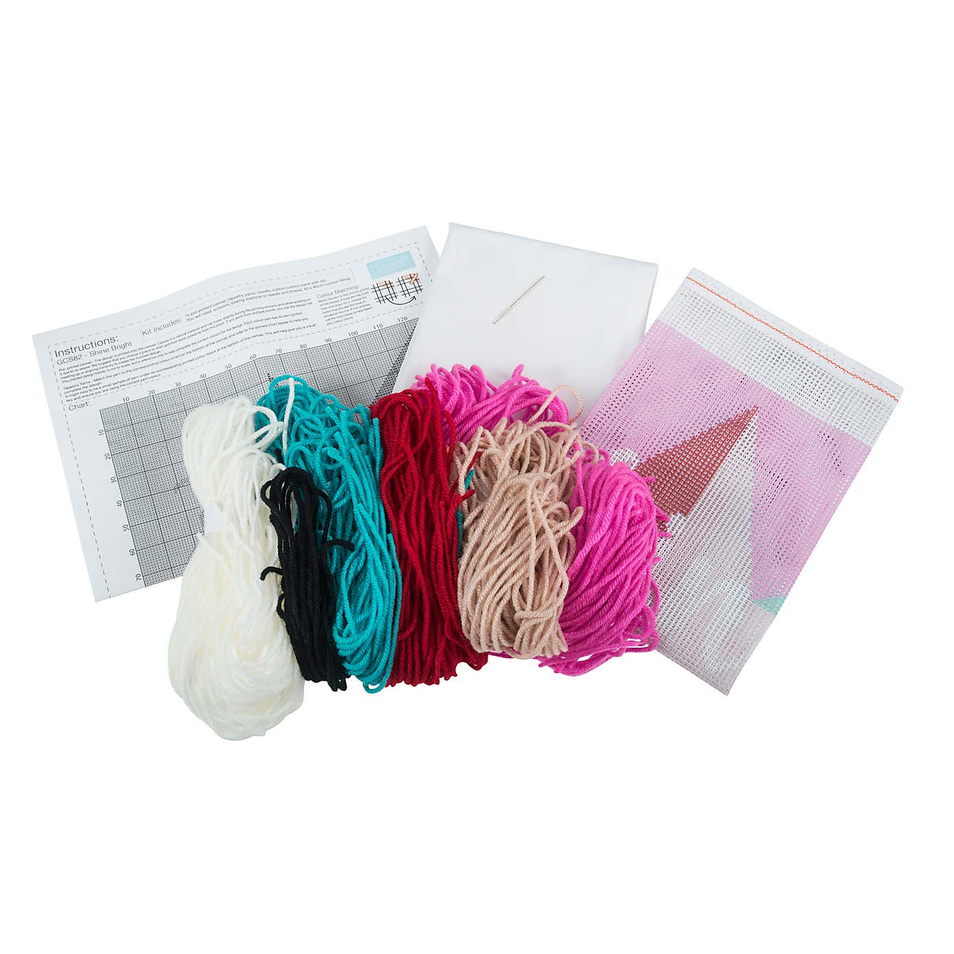 Shine Bright Half Stitch Cushion Kit