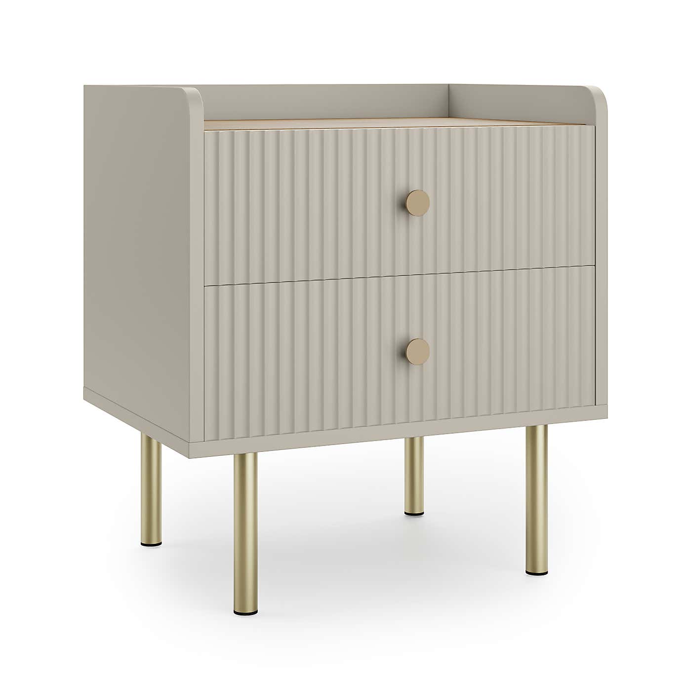 Georgi 2 Drawer Bedside Table