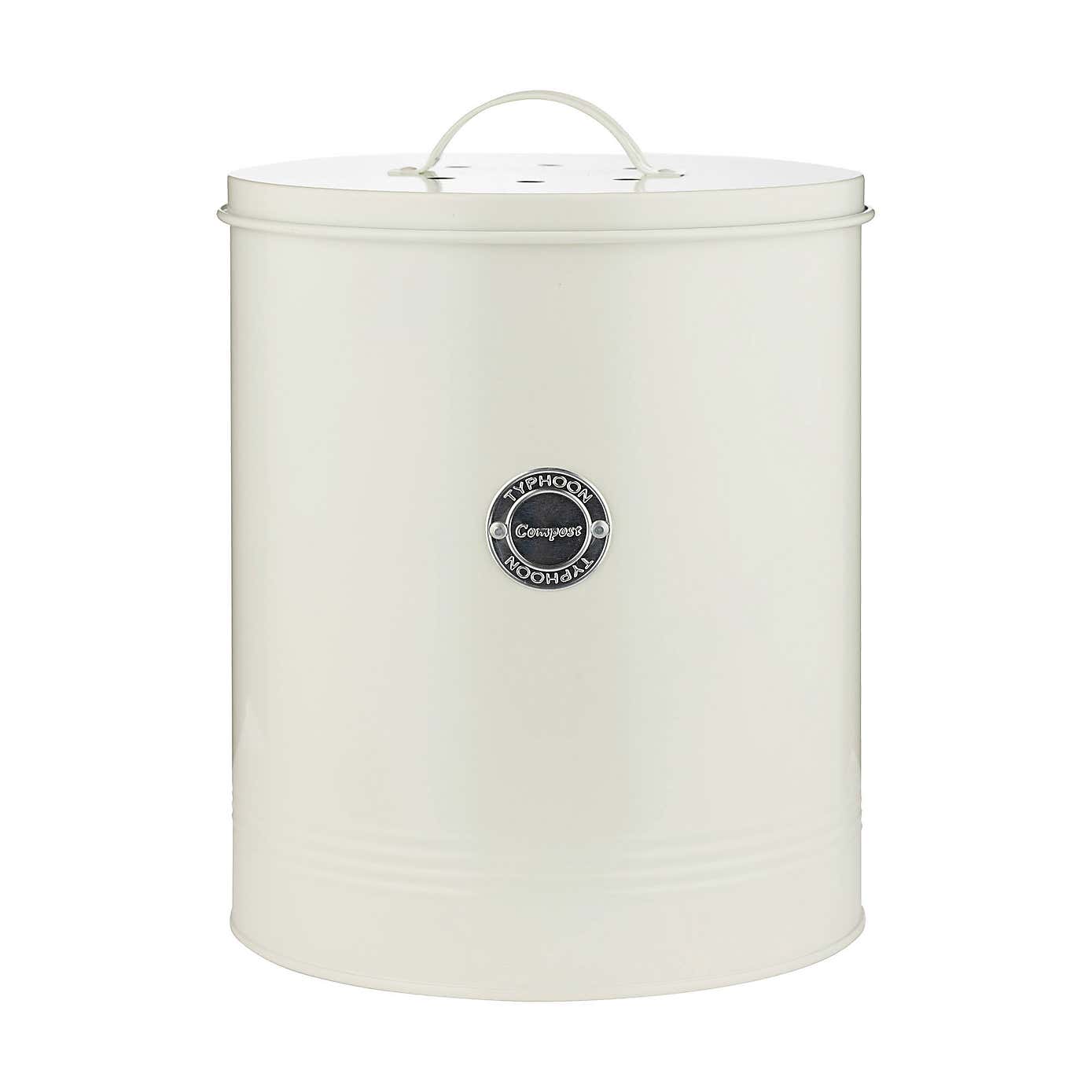 Typhoon Living 5L Cream Compost Caddy