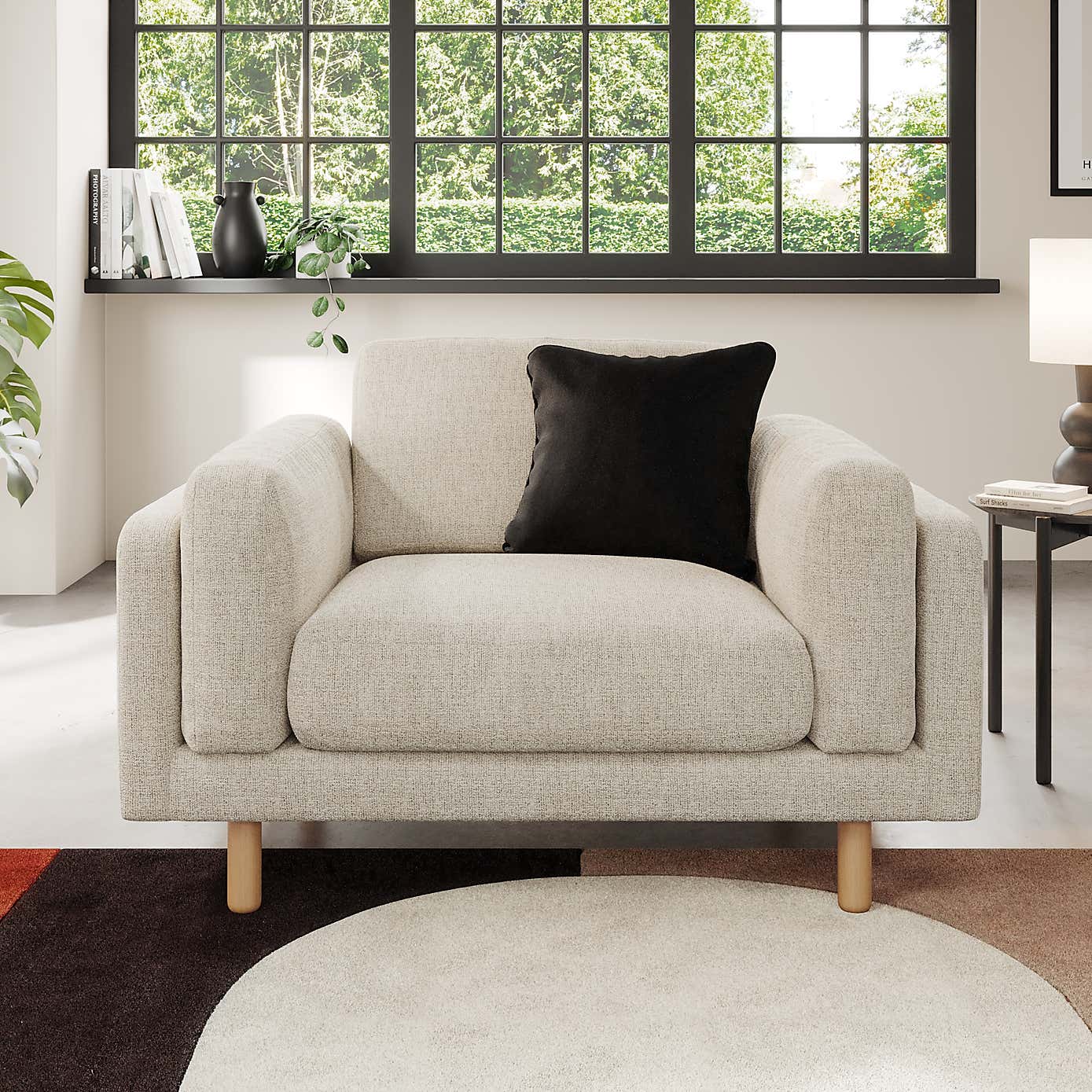 Newton Chunky Tonal Weave Snuggle Chair