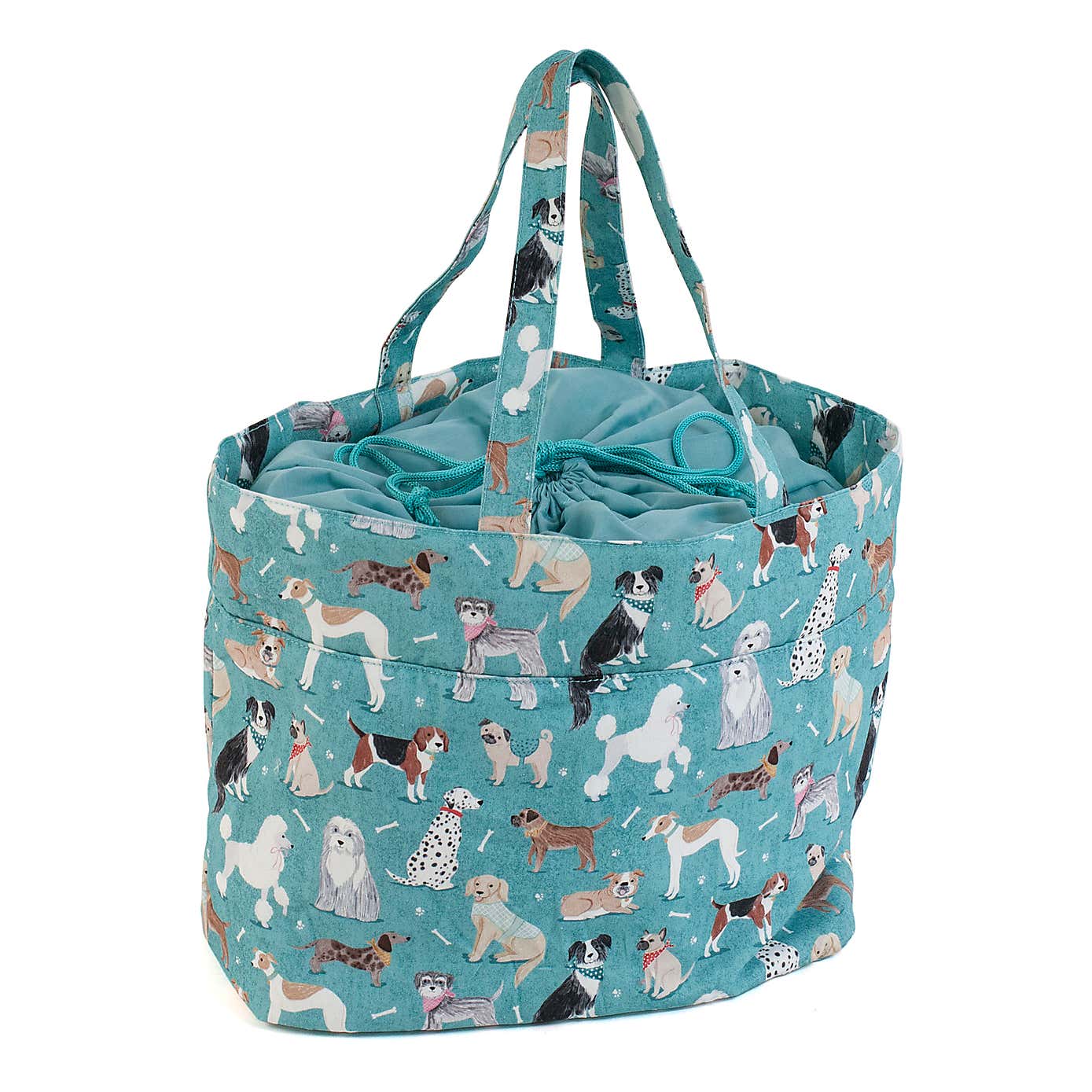 Blue Scotty Dogs Draw String Bag