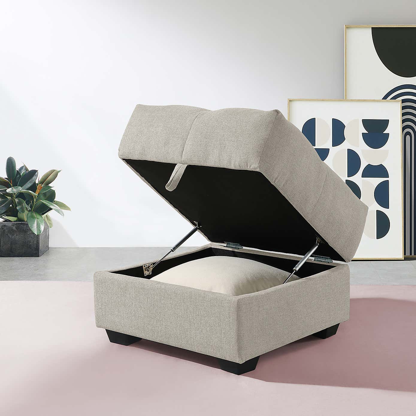 Margo Chenille Storage Ottoman