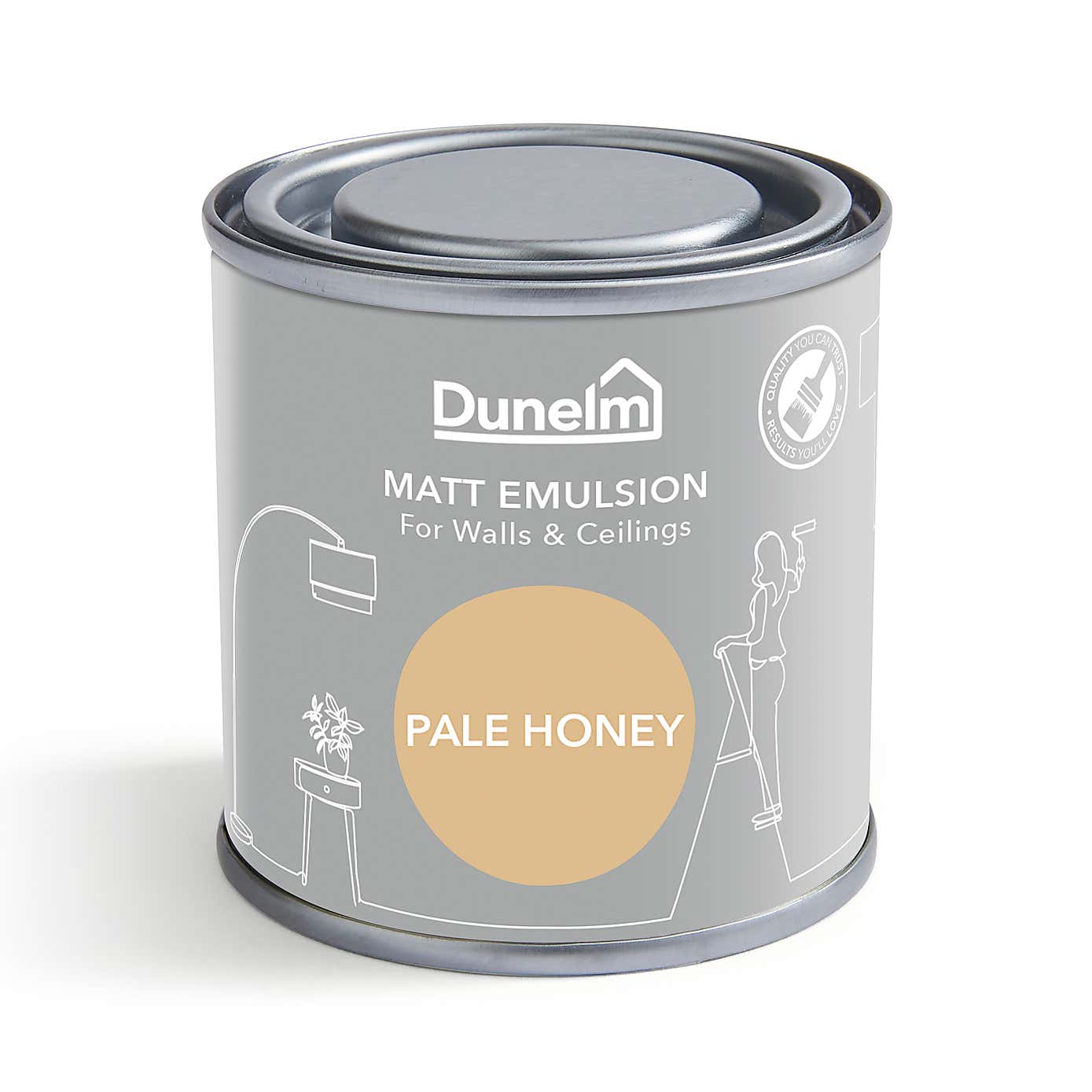 Dunelm Pale Honey Matt Emulsion Paint