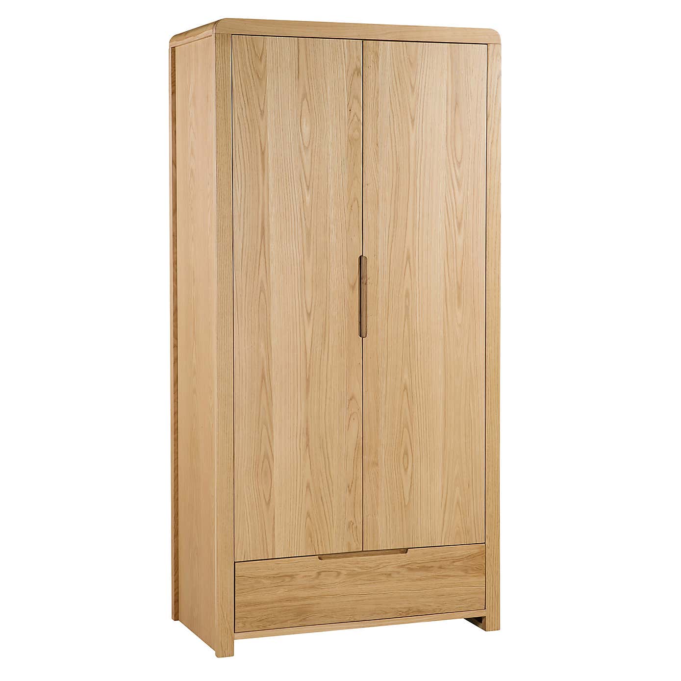 Curve 2 Door 1 Drawer Wardrobe