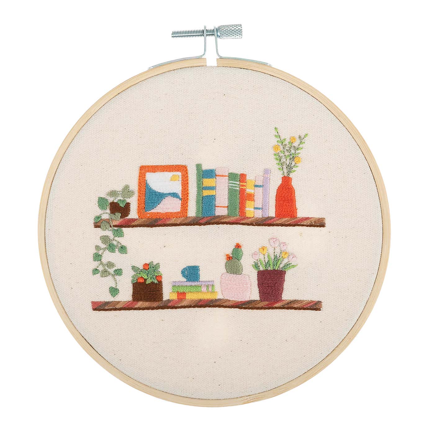 Embroidery Kit Floral Shelf