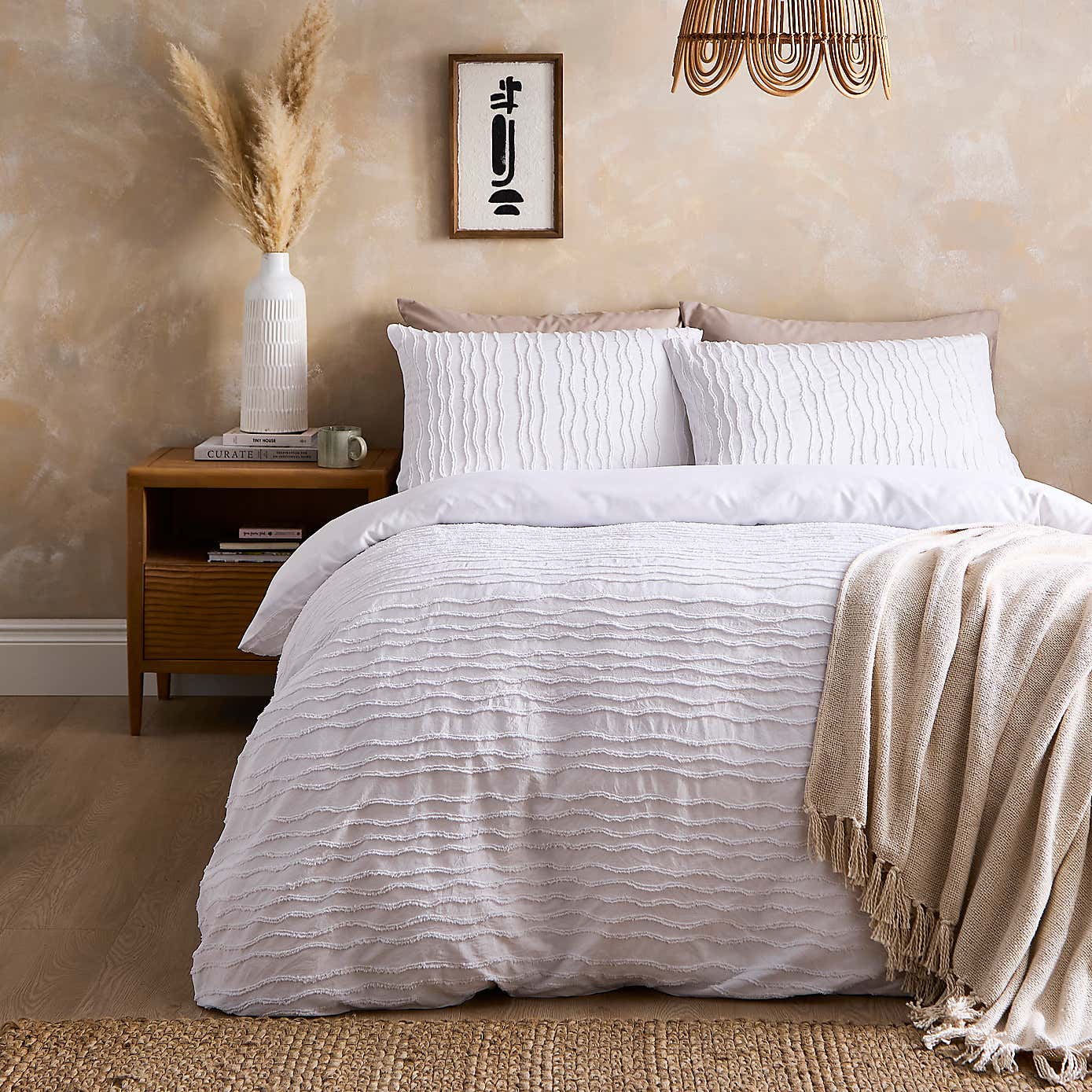 Alton Tufted Stripe Quilt Cover Set