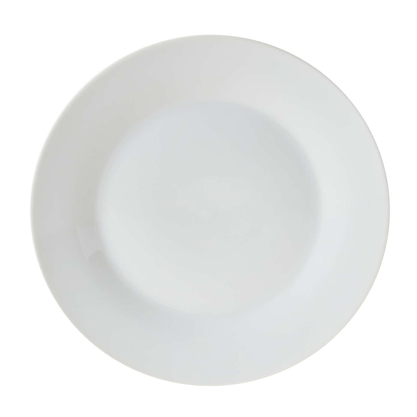White Rim 12 Piece Dinner Set