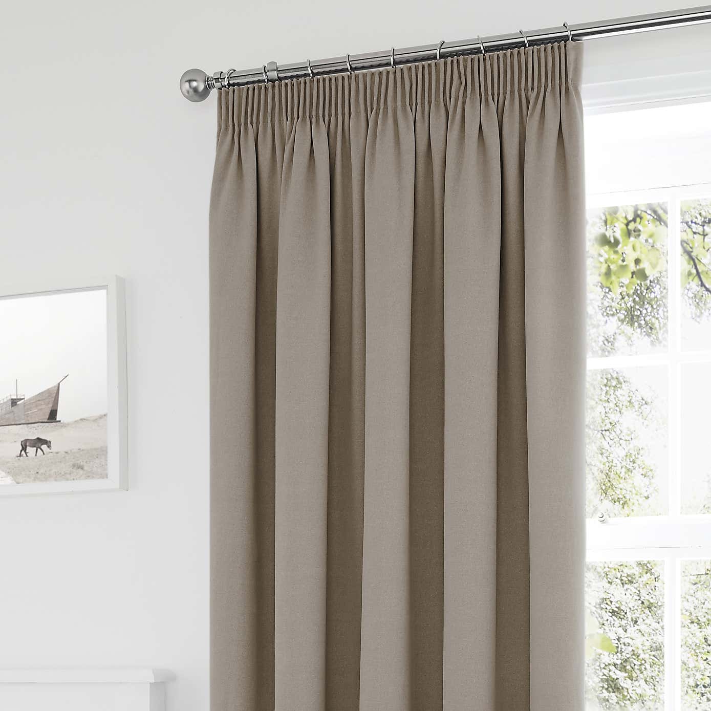 Tyla Blackout Pencil Pleat Curtains